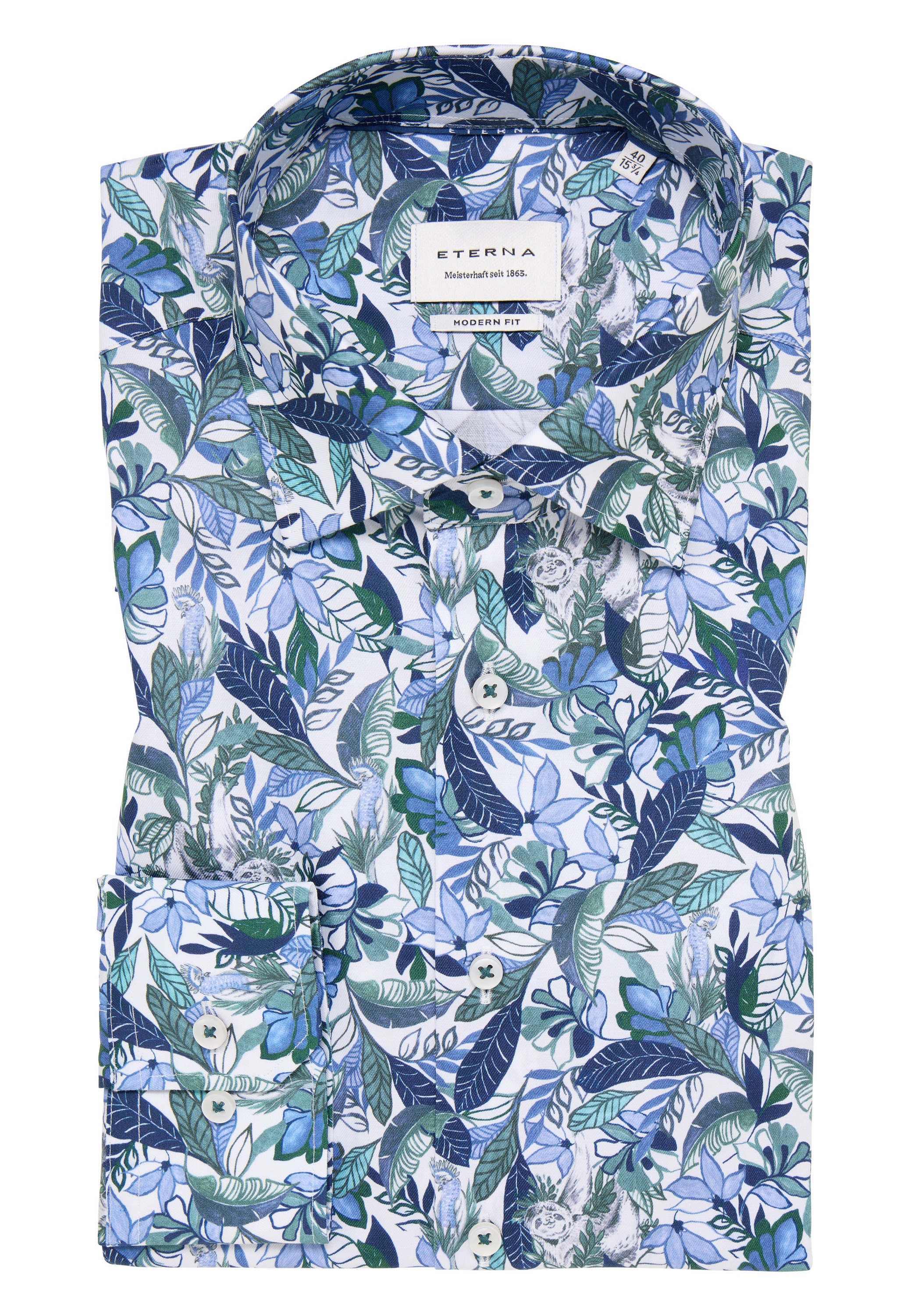 Eterna Langarmhemd »MODERN FIT«, NON IRON (bügelfrei)