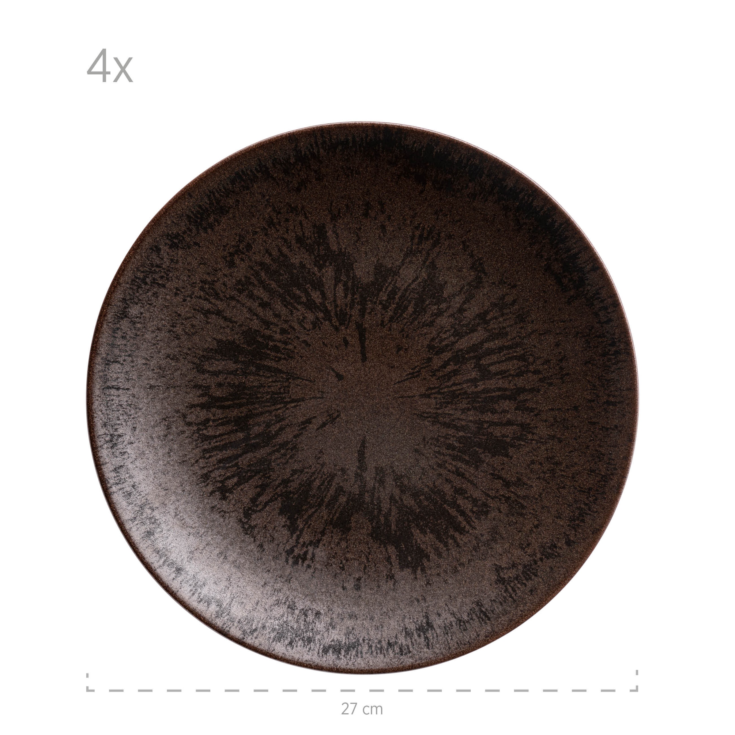 MÄSER Tafelservice »Metallic Bronze«