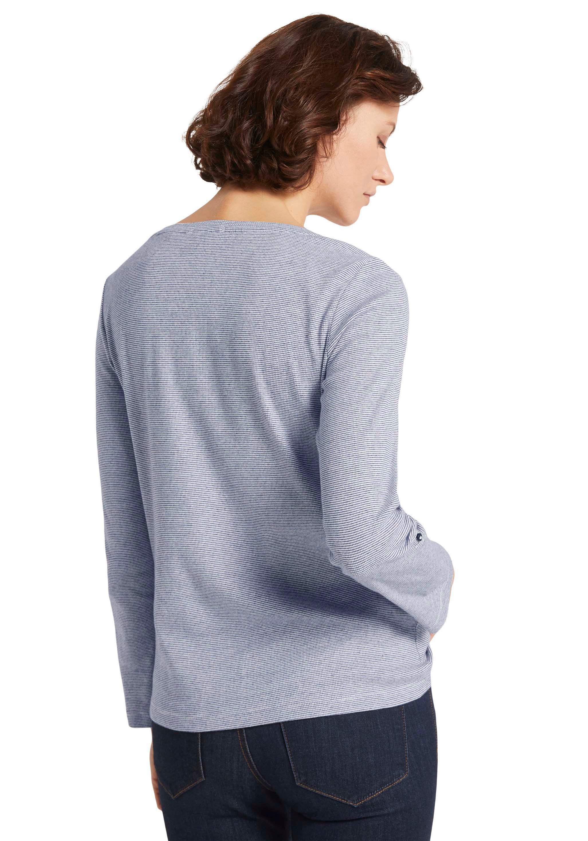TOM TAILOR Langarmshirt, mit Henley-Ausschnitt