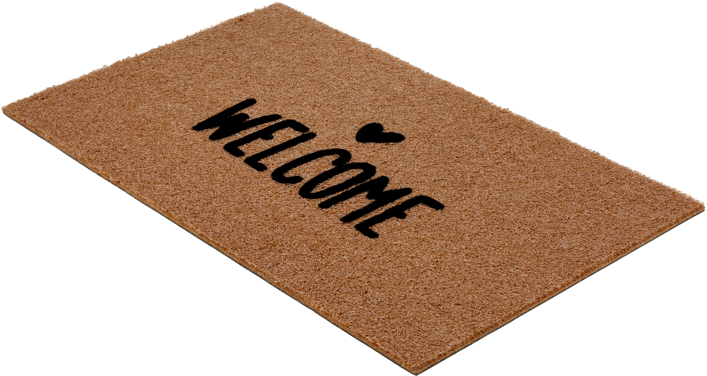 ASTRA Fußmatte »Power Flock 1« rechteckig 10 mm Höhe Türmatte mit Schriftzug, wetterfest