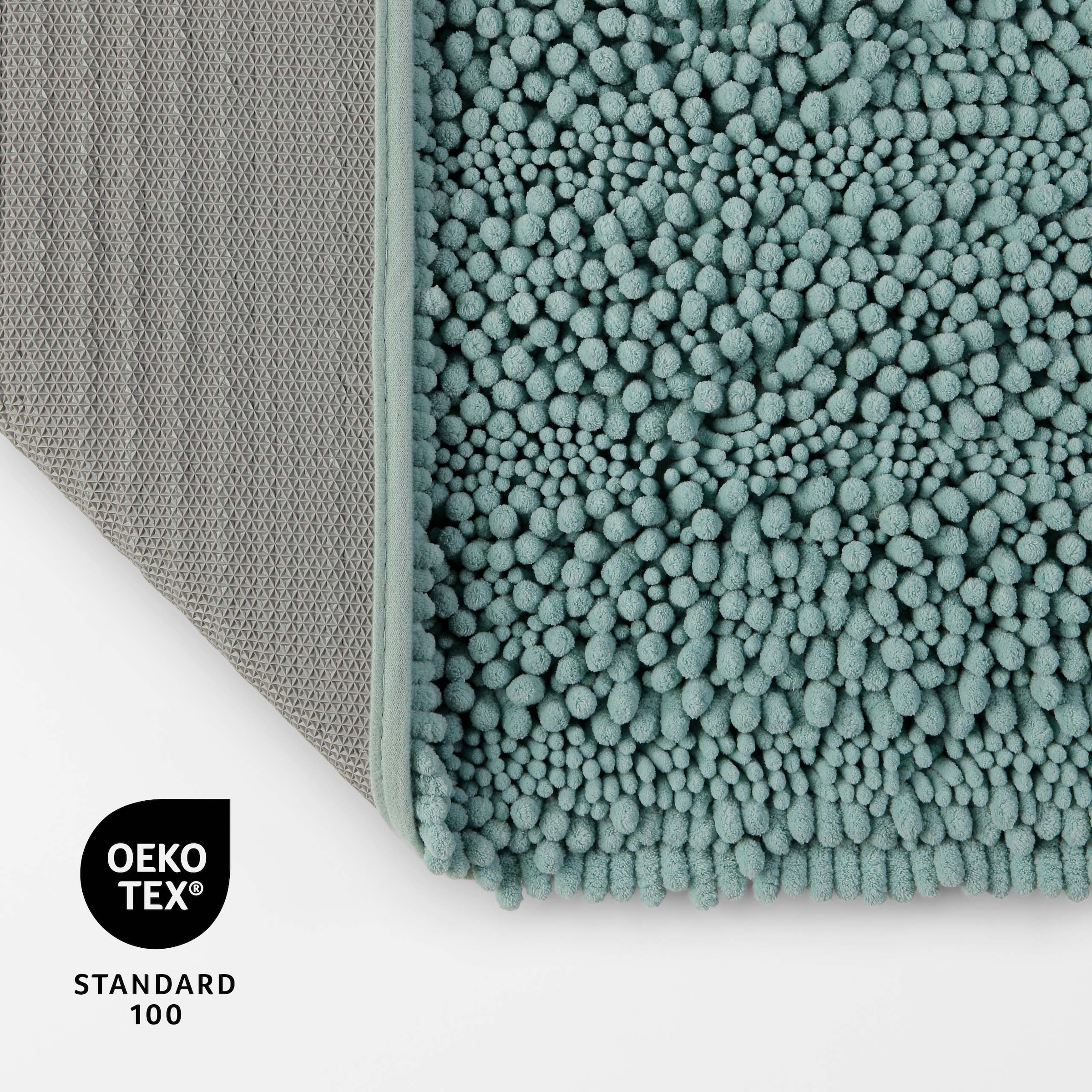 OTTO home Badematte »Torrni« Höhe 22 mm rutschhemmend beschichtet fußbodenheizungsgeeignet | schnell trocknend Badteppich, getuftet, modern, Uni, antirutsch, flauschig, hochflor