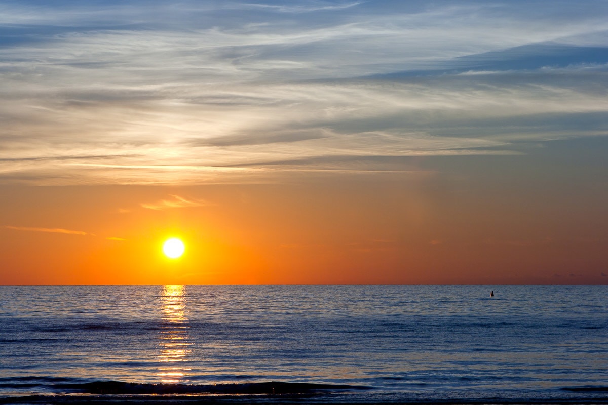 Fototapete »Sonnenuntergang an der Ostsee«