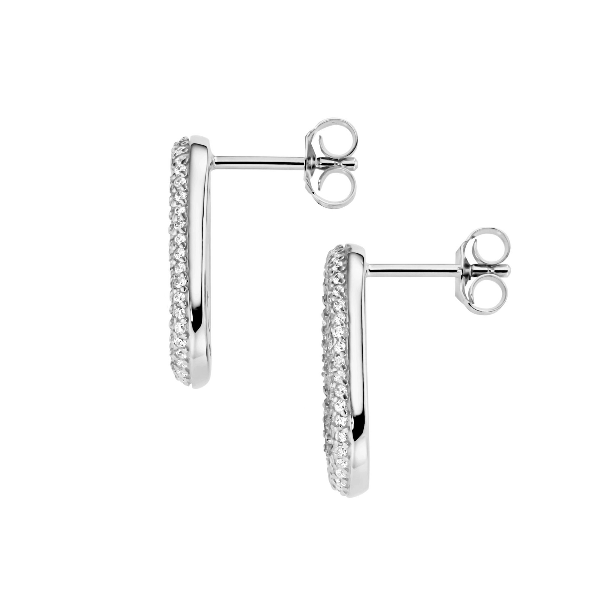 GIORGIO MARTELLO MILANO Paar Ohrstecker »Ohrstecker mit weißen Zirkonia, Silber 925«