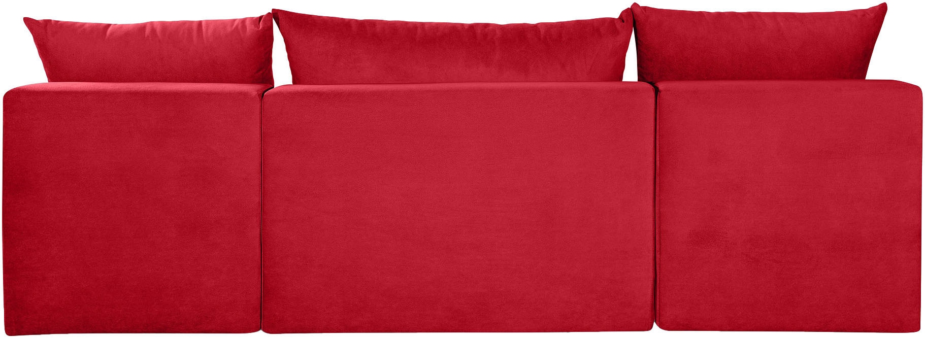 COLLECTION AB Wohnlandschaft »Pico U-Form, Breite 220, mit Schlaffunktion, Bettkasten & Zierkissen«, Wohnlandschaft,2 X Ottomane,Polyätherschaum Polsterung