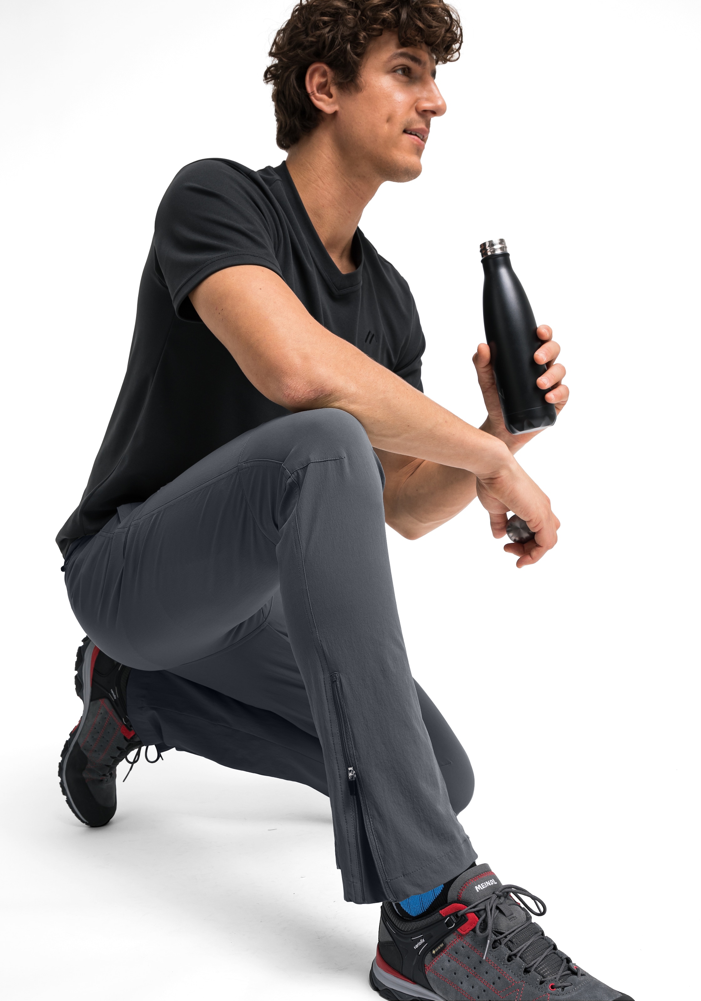Maier Sports Funktionshose »Torid slim«, Herren Wanderhose, atmungsaktive Outdoor-Hose, 4 Taschen, Slim Fit