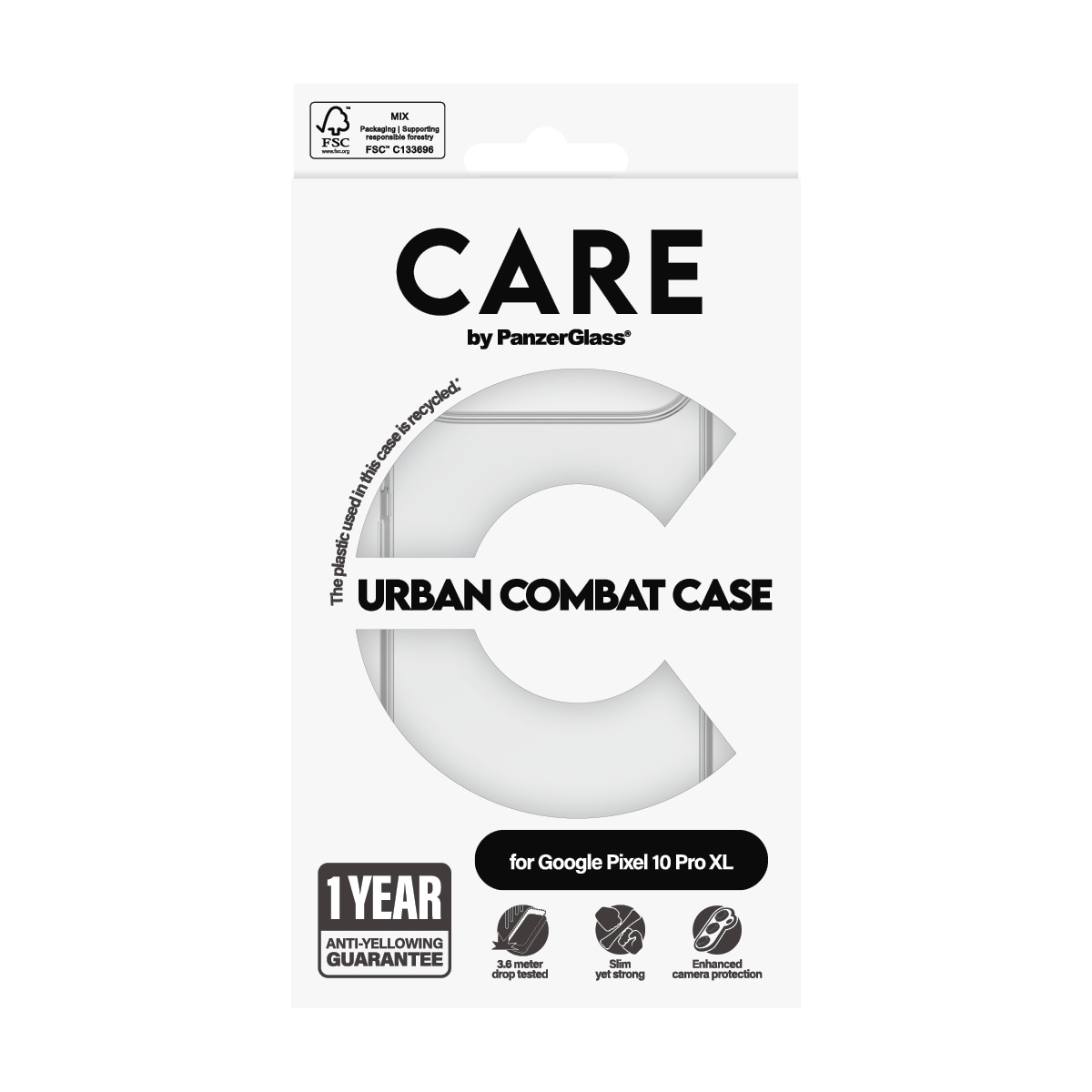 CARE by PanzerGlass Handyhülle »Urban Combat case für Google Pixel 10 Pro XL«, Google Pixel 10 Pro XL, Backcover, Schutzhülle, Handyschutzhülle, Case, Schutzcase, stoßfest
