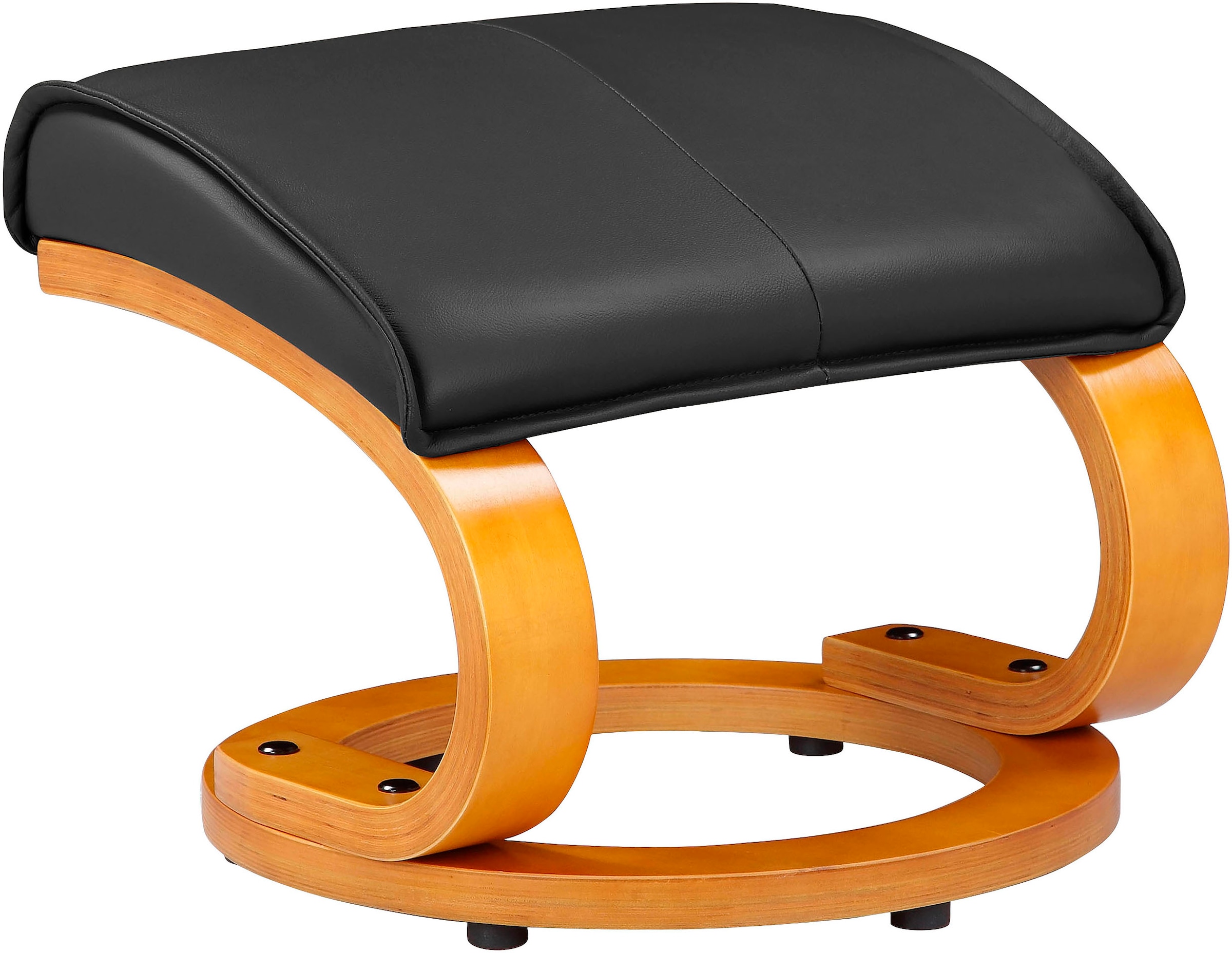 Home affaire Relaxsessel »Paris, TV-Sessel mit Hocker und manueller Liegefunktion«, (Set, 2 St., bestehend aus Sessel und Hocker), Set (Sessel und Hocker), Dreh- und Kippfunktion, NaturLEDER®