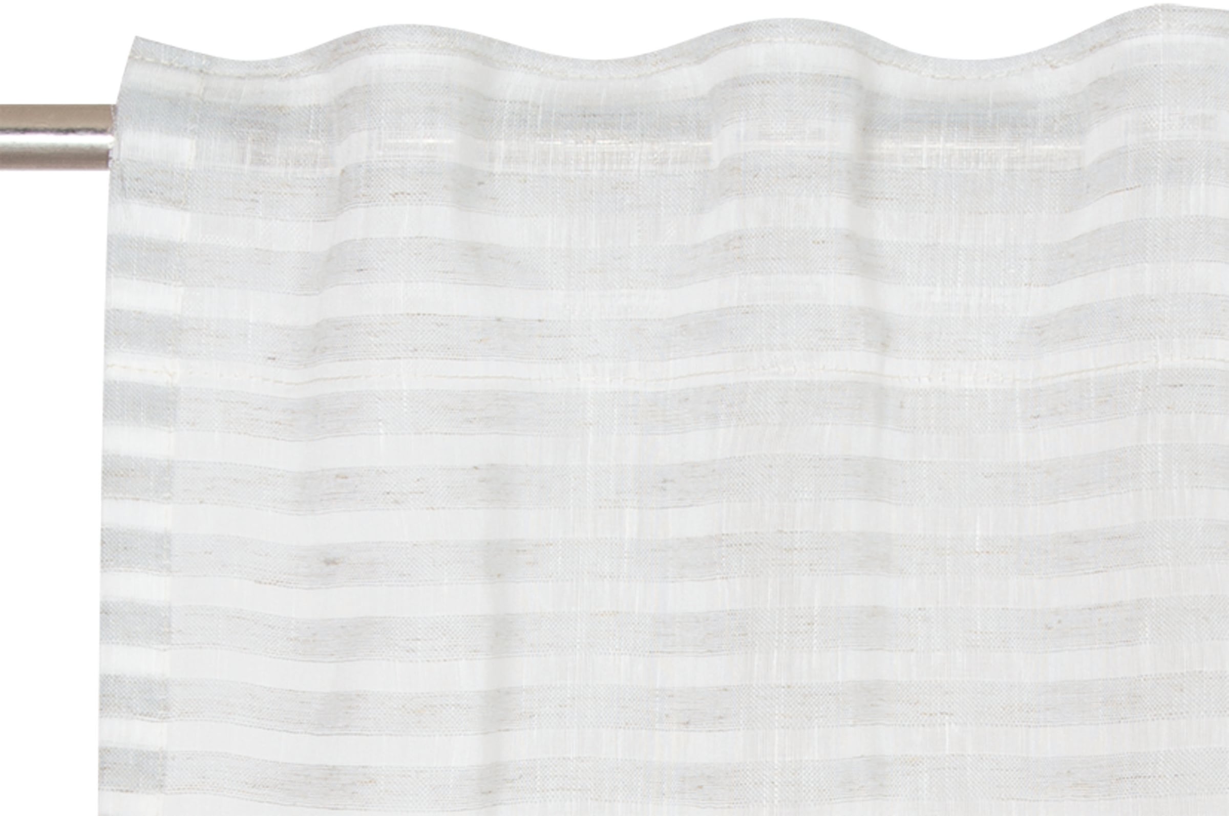TOM TAILOR HOME Vorhang »Natural Stripe« verdeckte Schlaufen 1 Stk. tlg. transparent