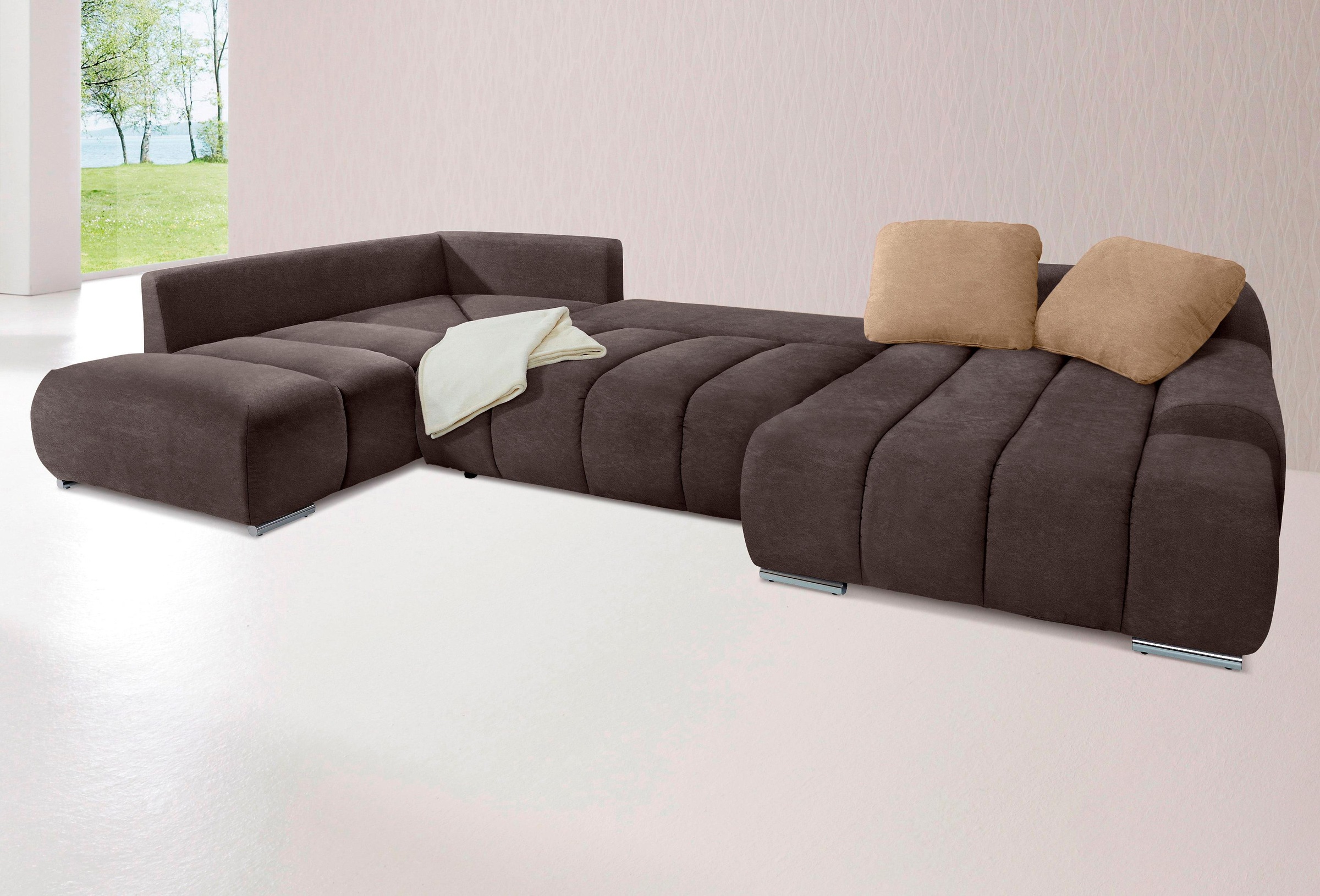 INOSIGN Wohnlandschaft »Bono U-Form«, wahlweise mit Bettfunktion