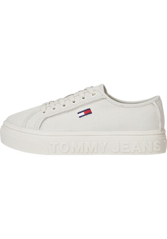 Tommy Jeans Plateausneaker »TOMMY JEANS MONO COLOR FLATFORM«, mit Flagstickerei kaufen
