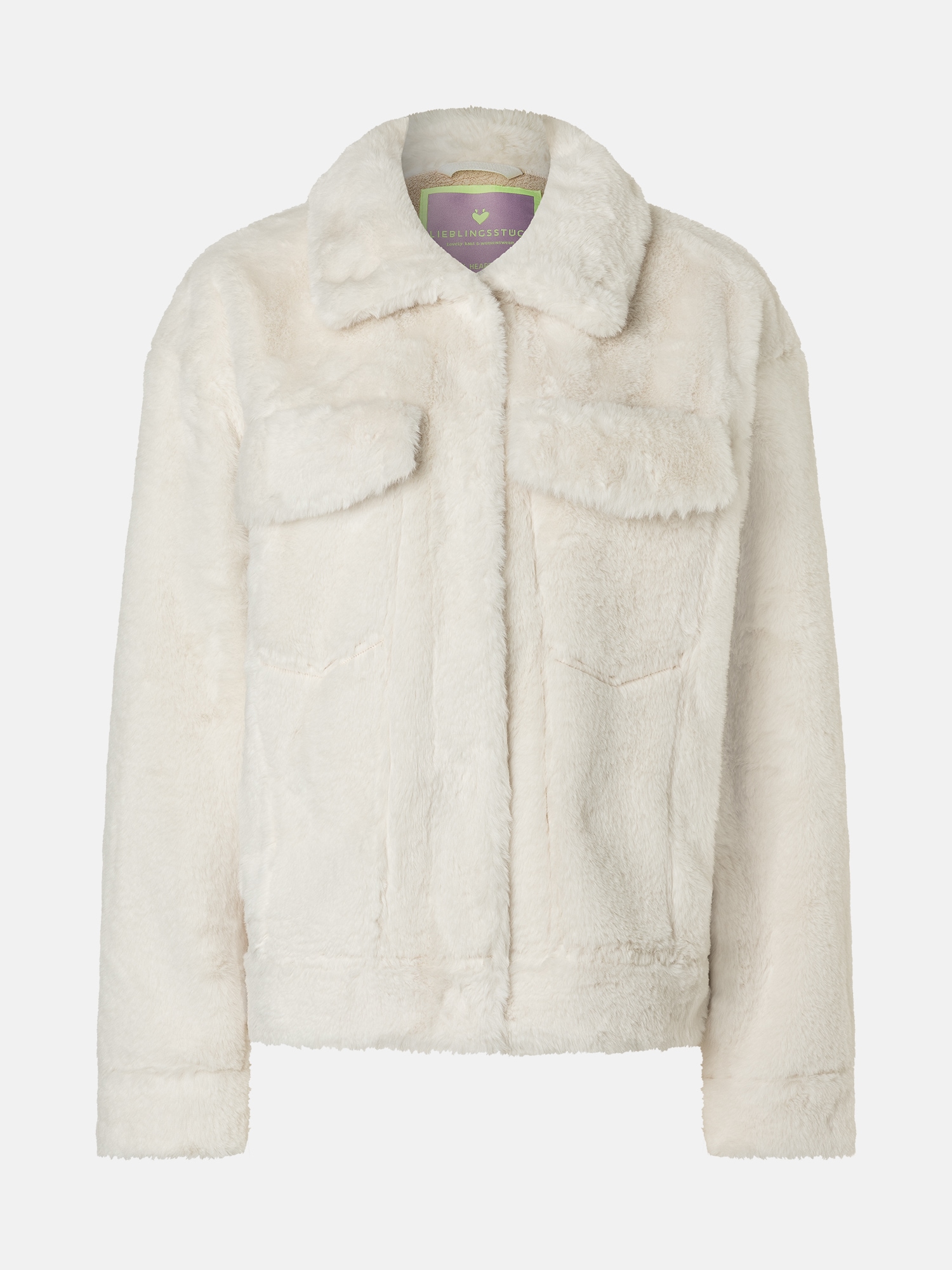 Lieblingsstück Plüschjacke »MaliL« mit aufgesetzten Taschen