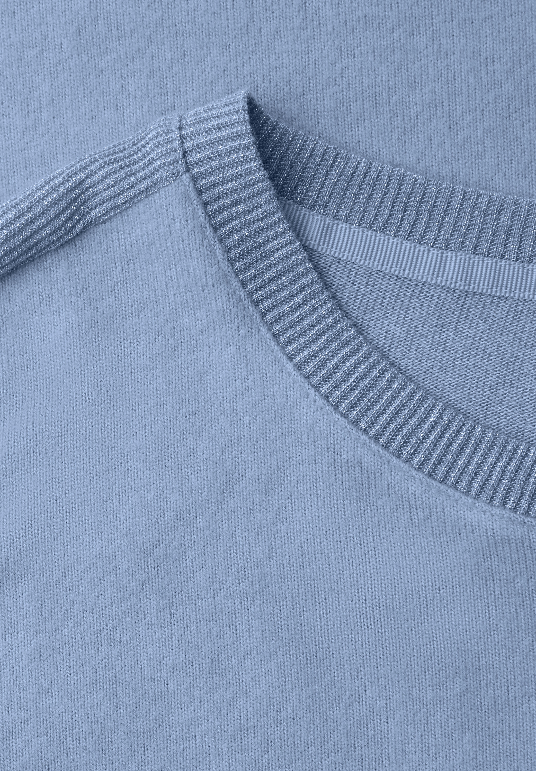 STREET ONE Langarmshirt mit Glitzerdetails