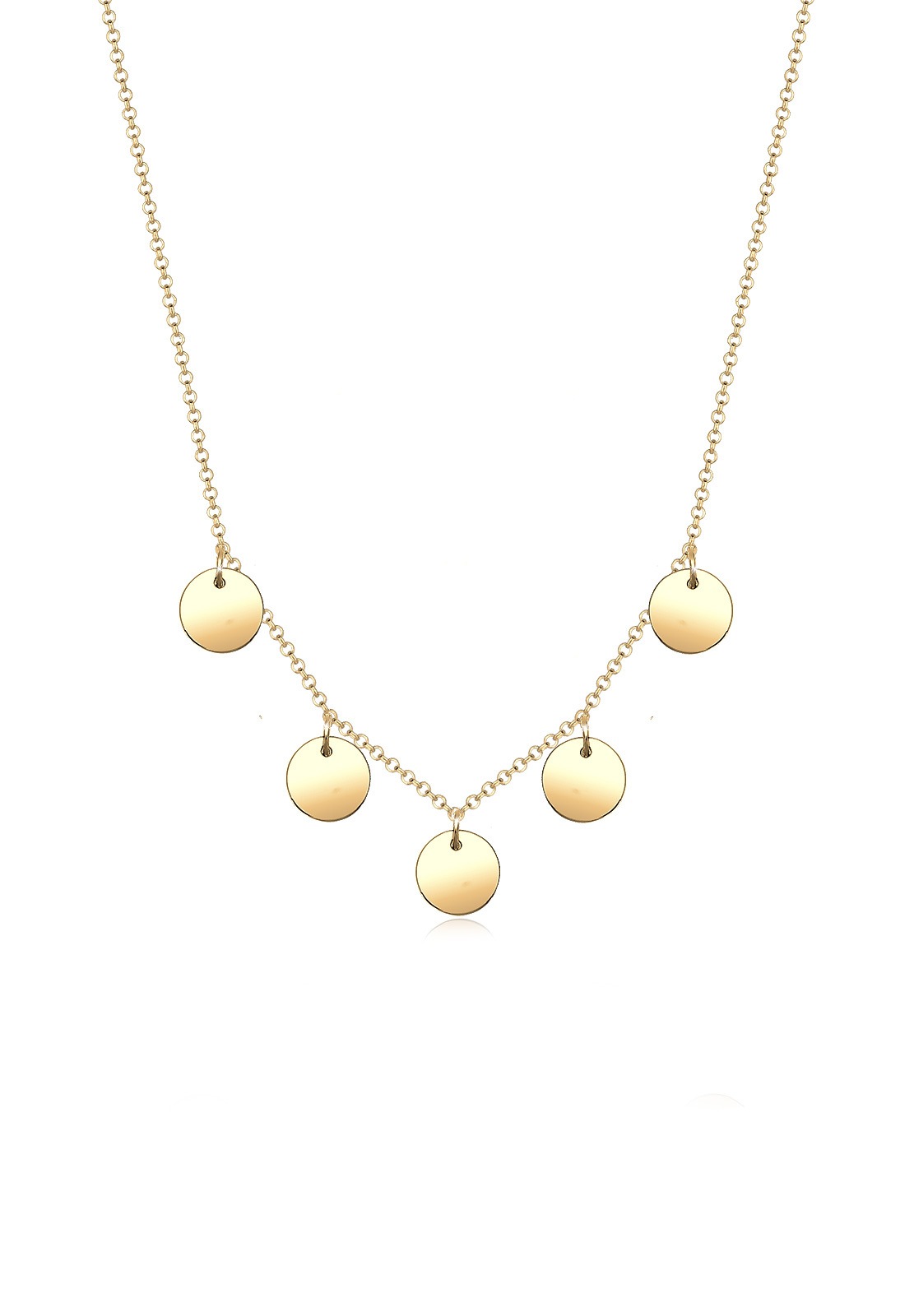 Elli Kette mit Anhänger »mit 5 Plättchen Anhänger 925 Silber«