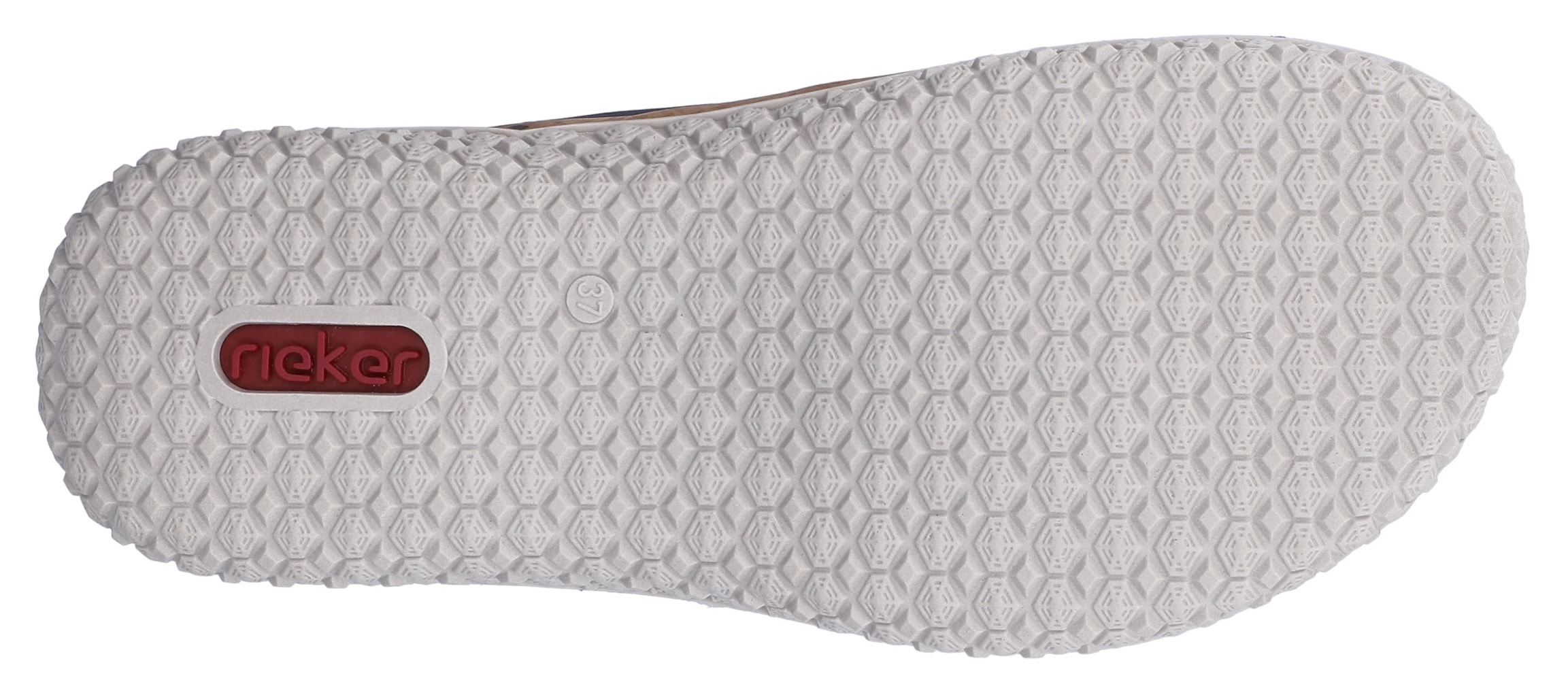 Rieker Pantolette  Sommerschuh, Schlupfschuh, Hausschuh mit Klettriemchen