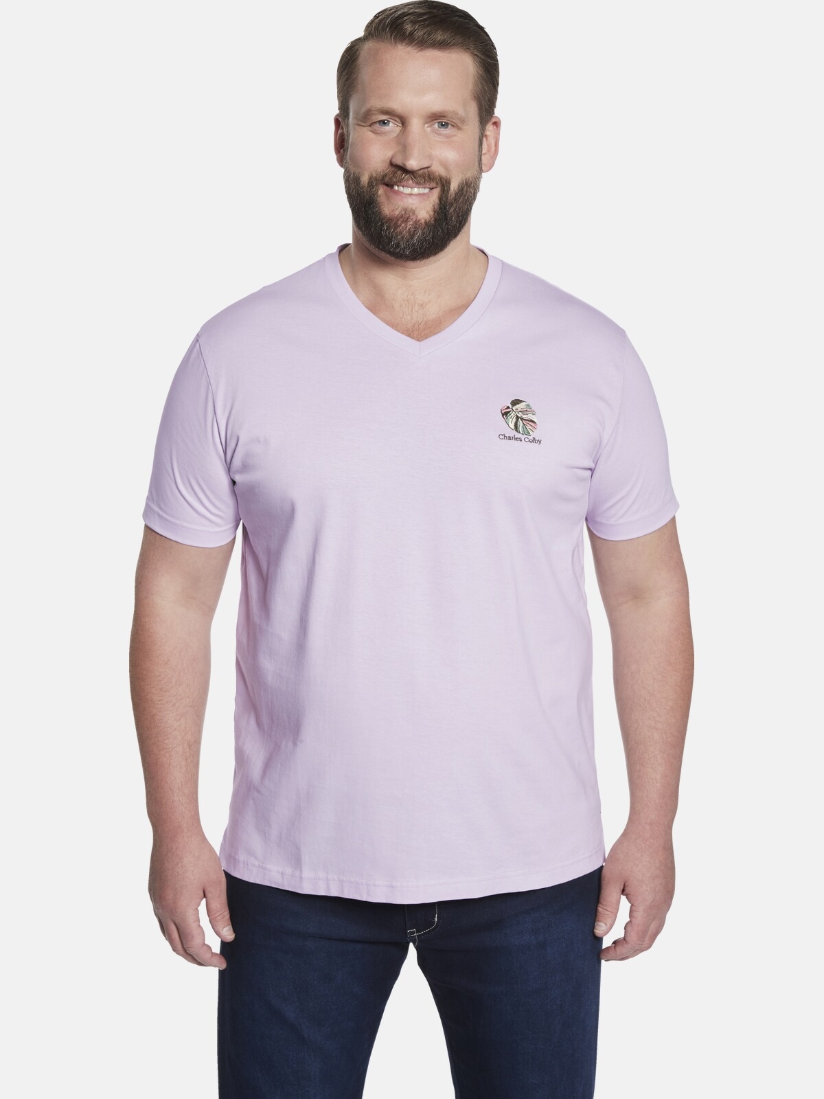 Charles Colby T-Shirt »Doppelpack T-Shirt EARL RHODIN«, (1 tlg.), in zwei Farbvarianten