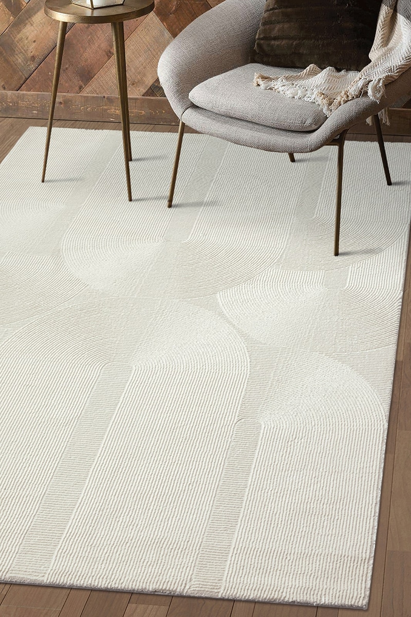 the carpet Teppich »Lima« rechteckig 12 mm Höhe Designer Teppich Flor 1 recyceltem Polyester waschbar