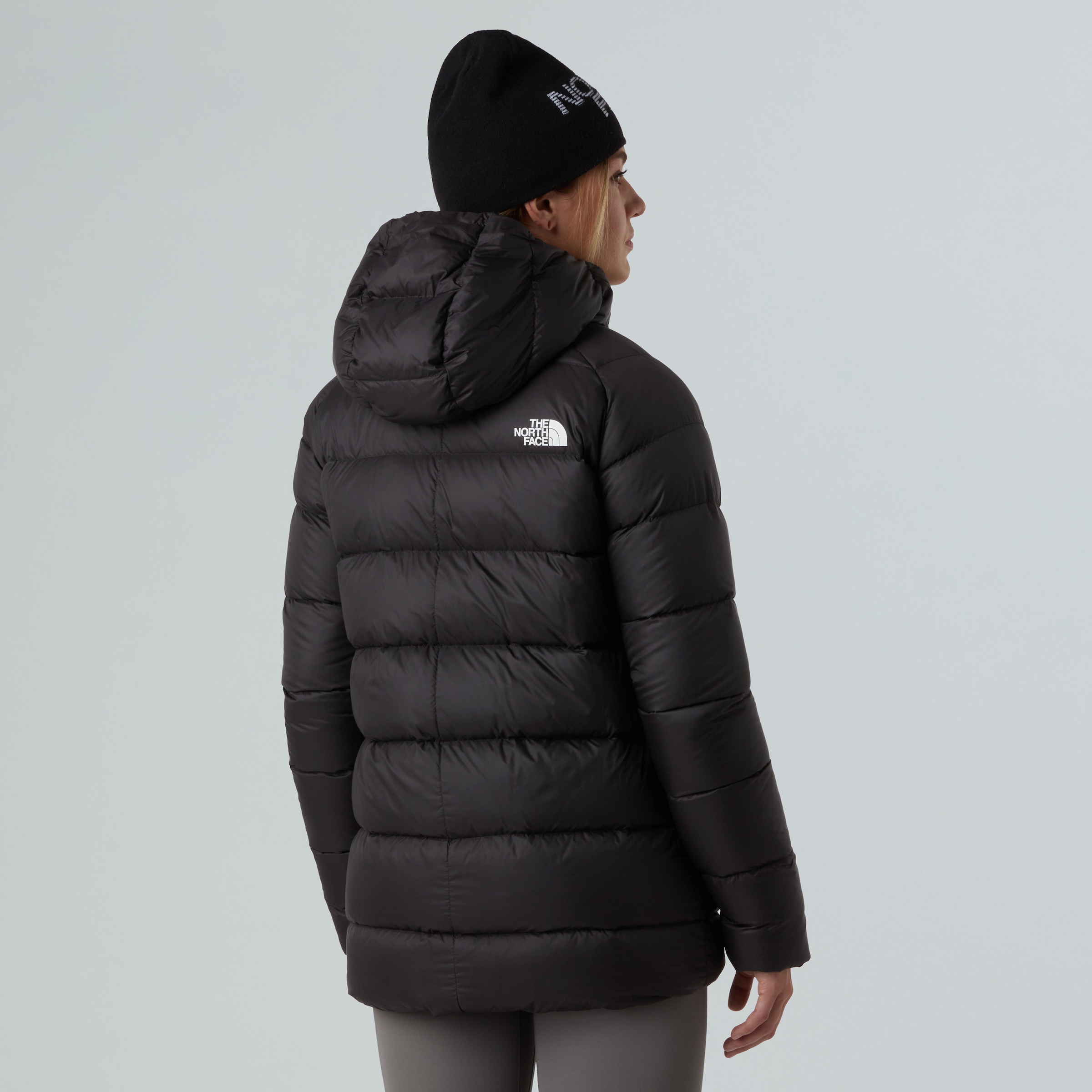 The North Face Daunenmantel »W HYALITE DOWN PARKA«, 1 Stk. Daunenfüllung, lang geschnitten, warm
