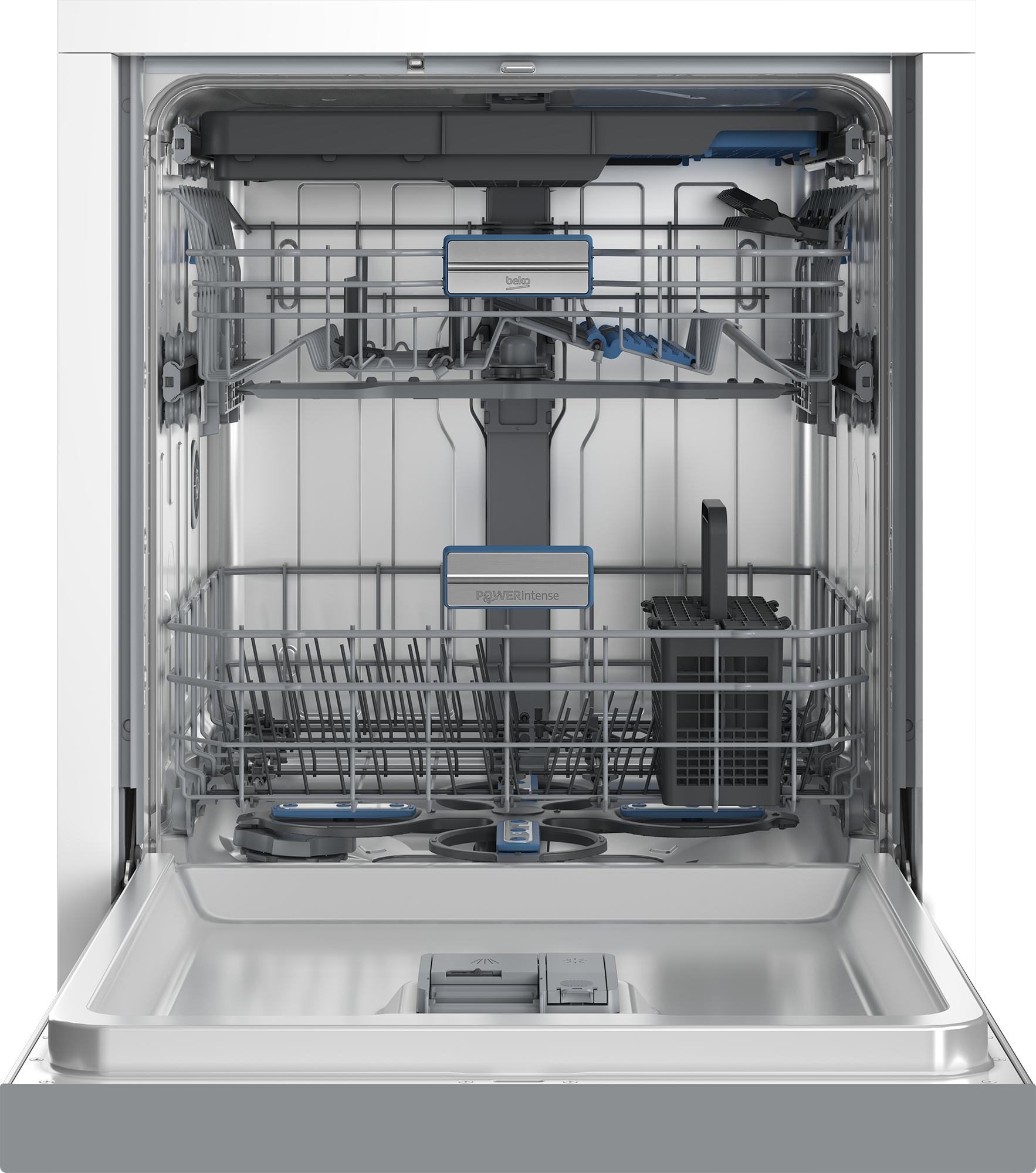 BEKO Unterbaugeschirrspüler »BDDN36550XP« 8,9 l 15 tlg. Maßgedecke