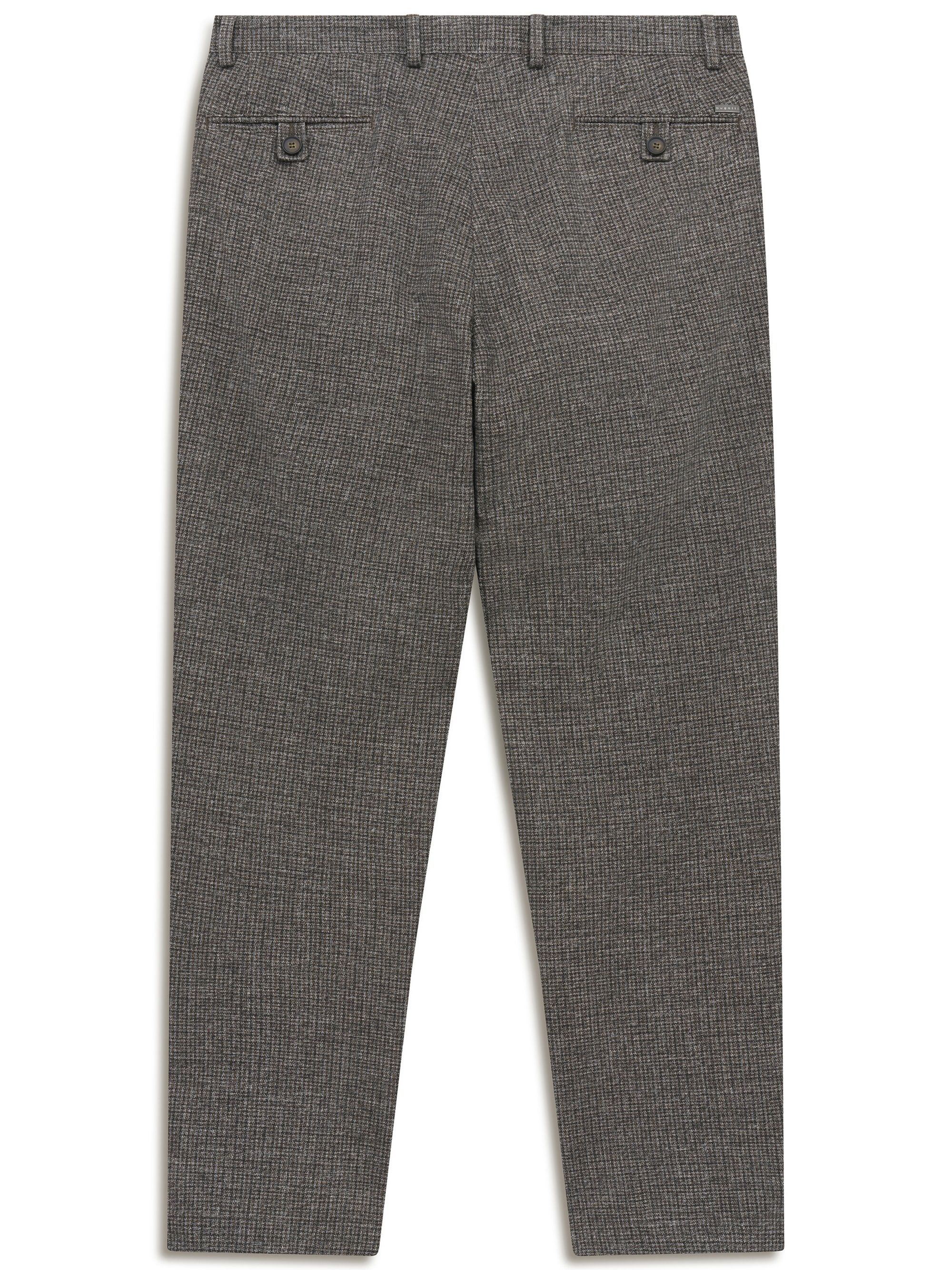 bugatti Bundfaltenhose »Stretch«  Elio Relaxed Fit Karomuster