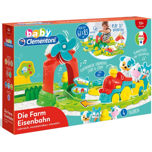 mit Sound Clementoni® Spielzeug-Zug »Farm-Eisenbahn«