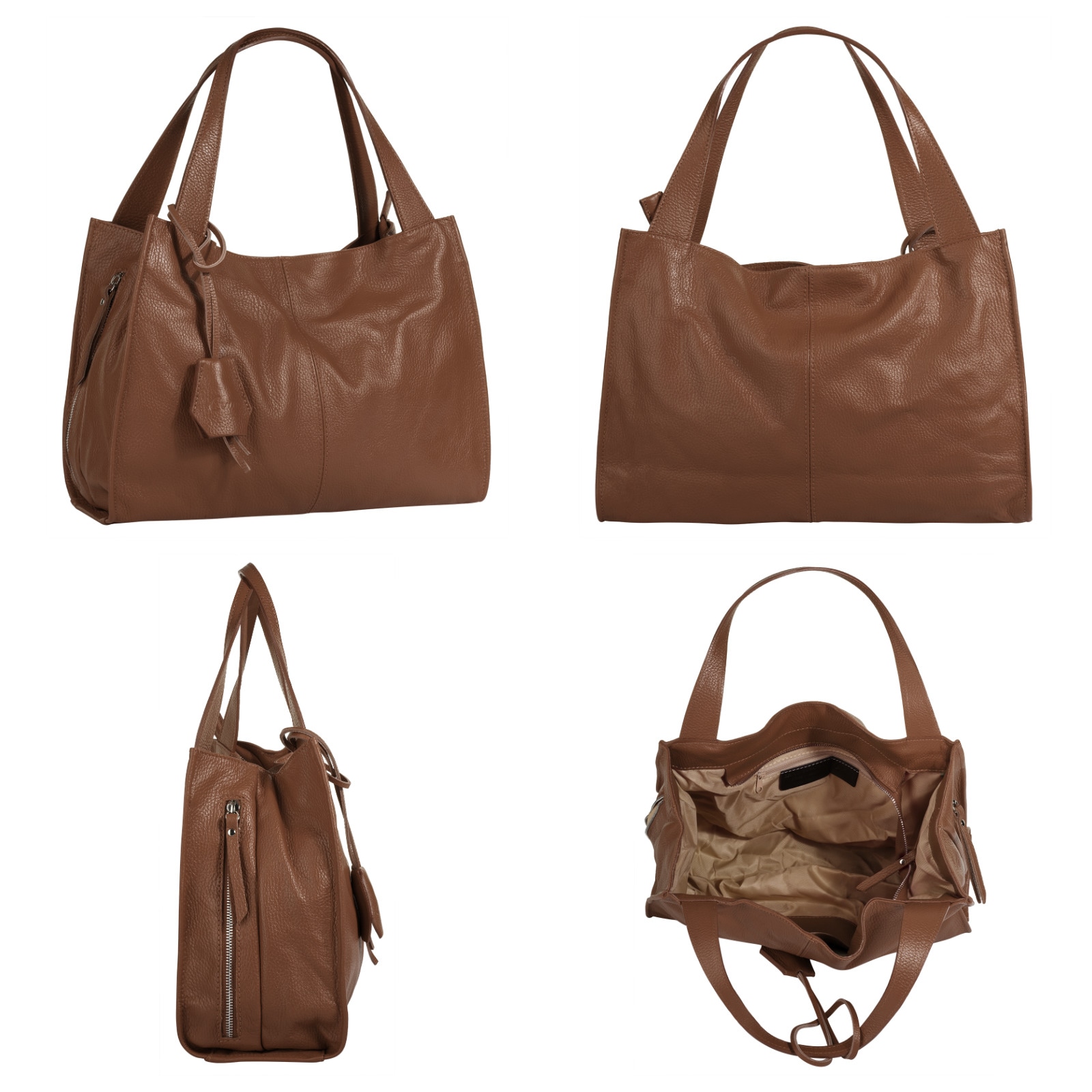 Cluty Shopper, echt Leder, Made in Italy