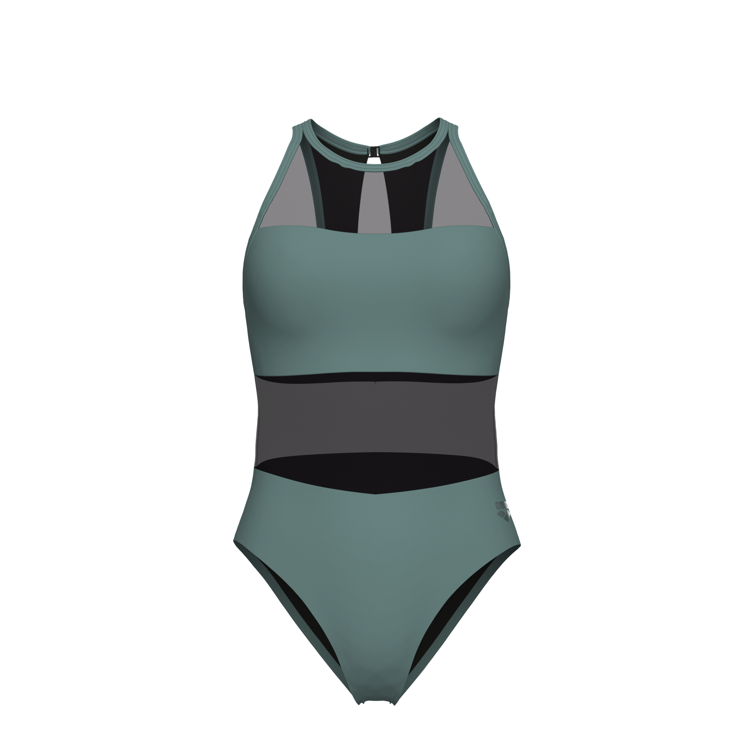 Arena Badeanzug »arena Feel Damen Mesh Panels Vent Back Badeanzug«, (1 St.)