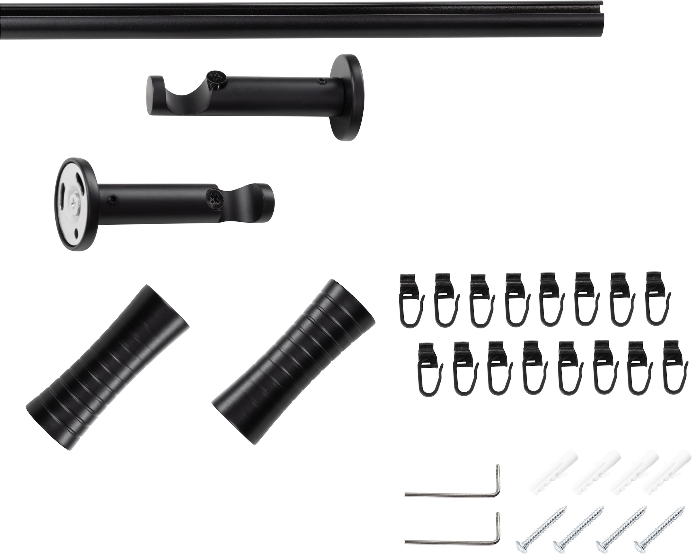 SN DECO GROUP Gardinenstange Ø 19 mm 1 läufig-läufig Fixmaß;kürzbar