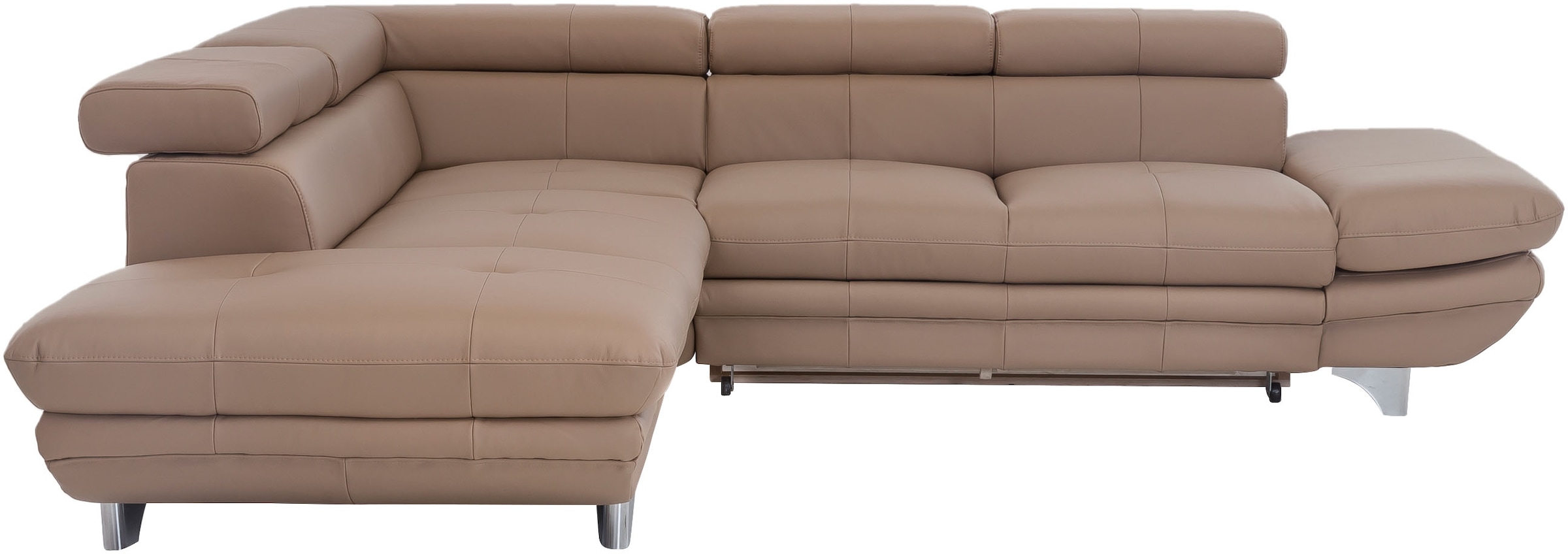 COTTA Ecksofa »Enterprise L-Form«, mit Arm- & Kopfteilverstellung, wahlweise mit Bettfunktion