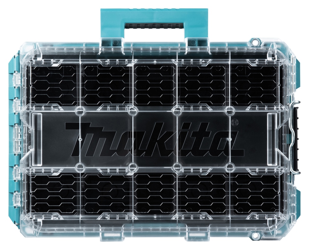 Makita Werkzeugbox »MAKTRAK  Organizer-Behälter, tief M »P-91045« max. 22,7 kg, 18,41L, 11« Effizientes Be- und Entladen mit dem MAKTRAK Koffer Sortiment
