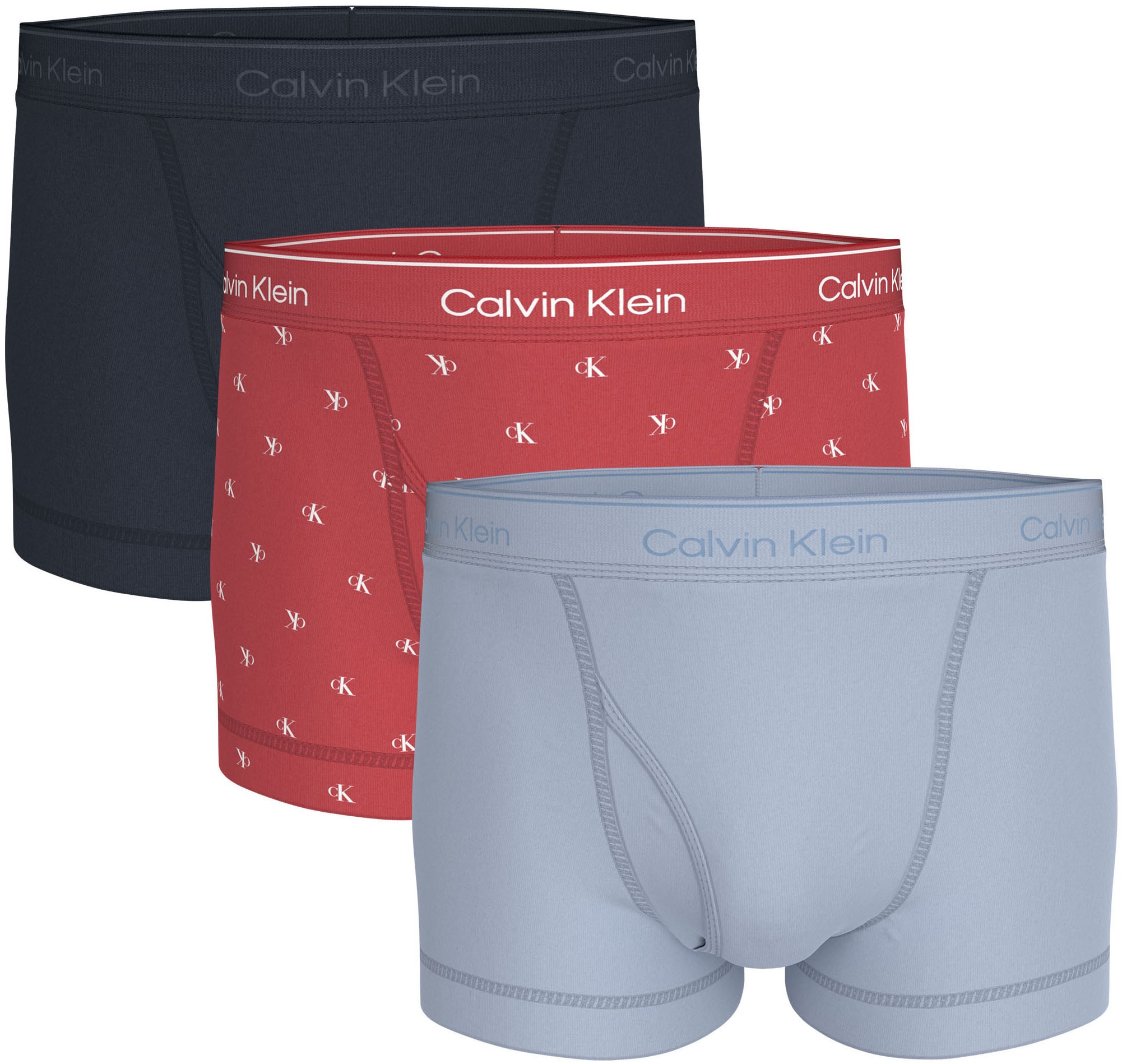 Calvin Klein Underwear Trunk »TRUNK 3PK« Packung, 3er-Pack,  mit Logo-Elastikbund