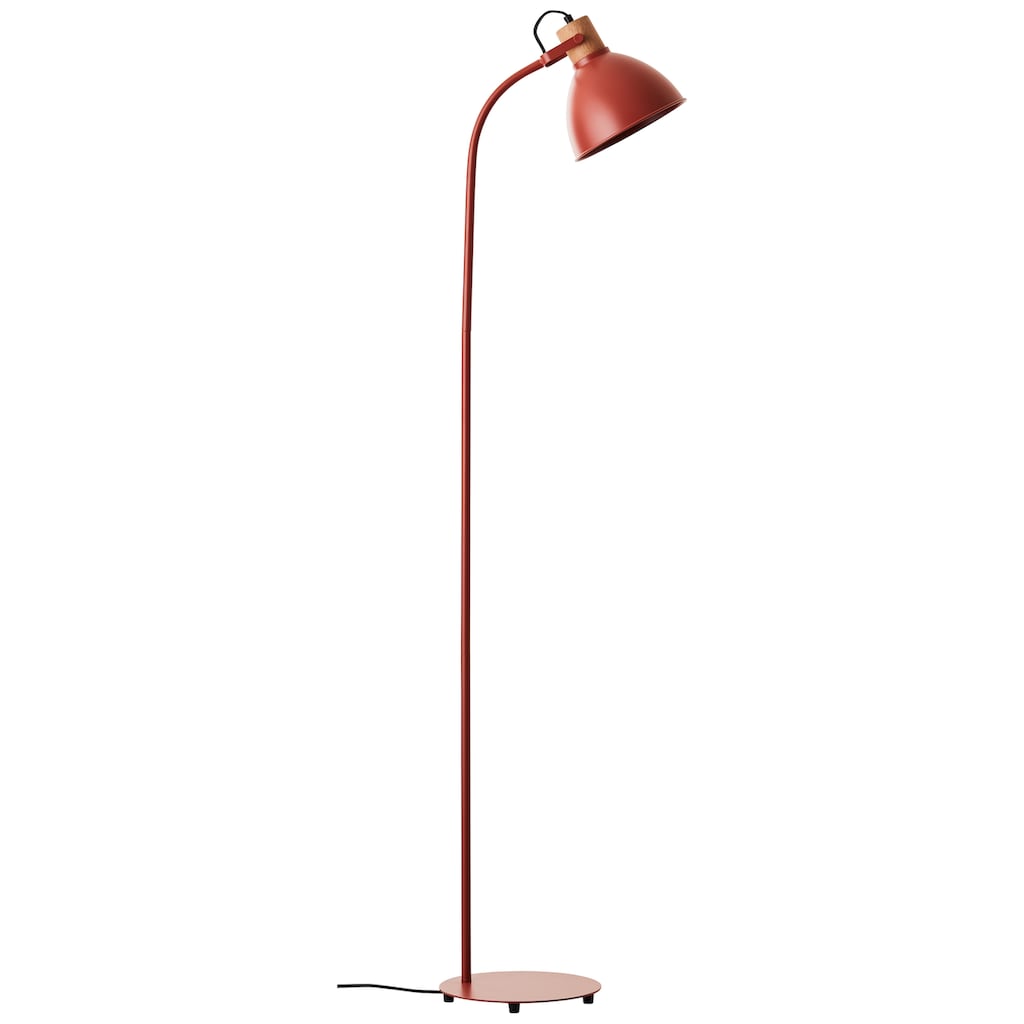 Brilliant Stehlampe »Erena«, 1 flammig-flammig, Höhe 150 cm, E27, Metall/Holz, rot
