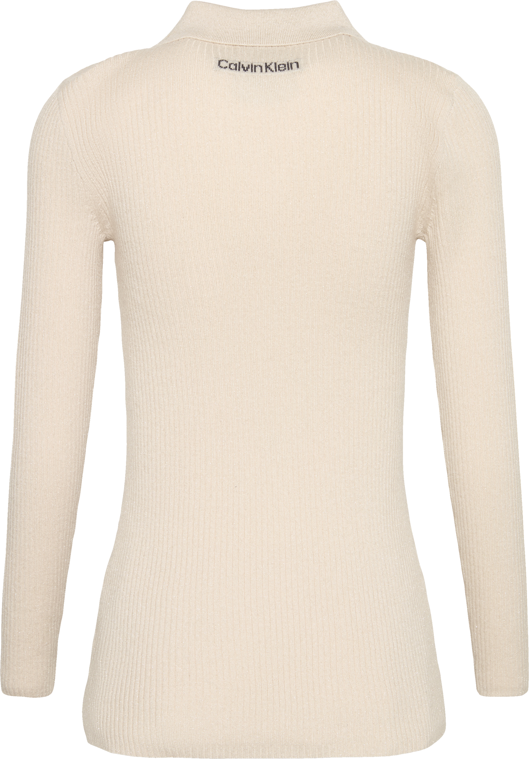 Calvin Klein Jeans Strickjacke Regular fit mit Glitzer und Rundhalsausschnitt