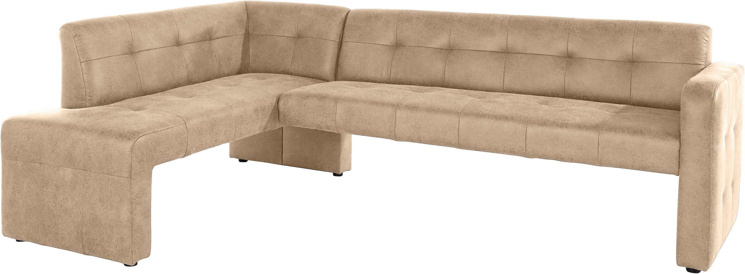 exxpo - sofa fashion Eckbank »Barista mit toller Detailverarbeitung, hohe Bodenfreiheit« Komfortsitzhöhe 49cm, Frei im Raum stellbar