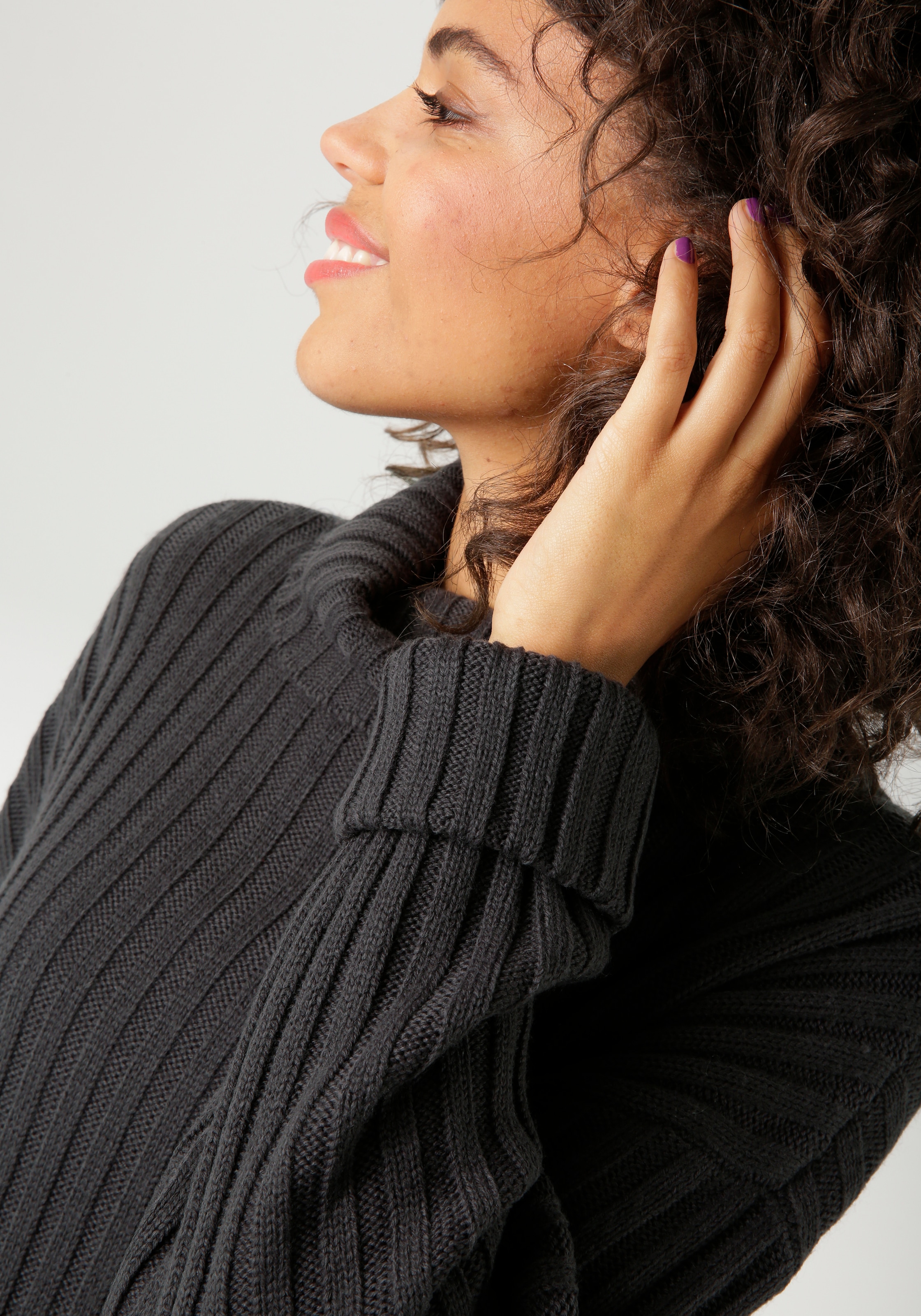 Aniston CASUAL Strickpullover, in Streifen-Optik - NEUE KOLLEKTION