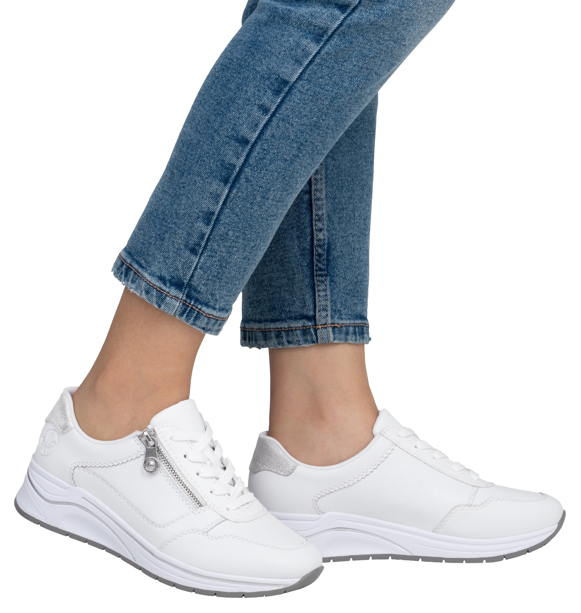 Rieker Keilsneaker, Halbschuh, Schnürschuh, Freizeitschuh mit Soft-Einlage