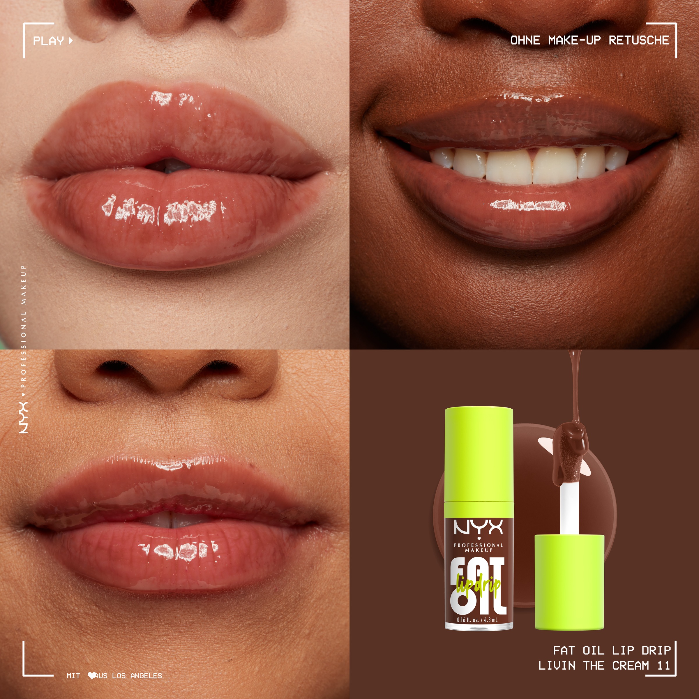 NYX Lipgloss »Makeup Fat Oil Lip Drip« mit natürlichen Inhaltstoffen