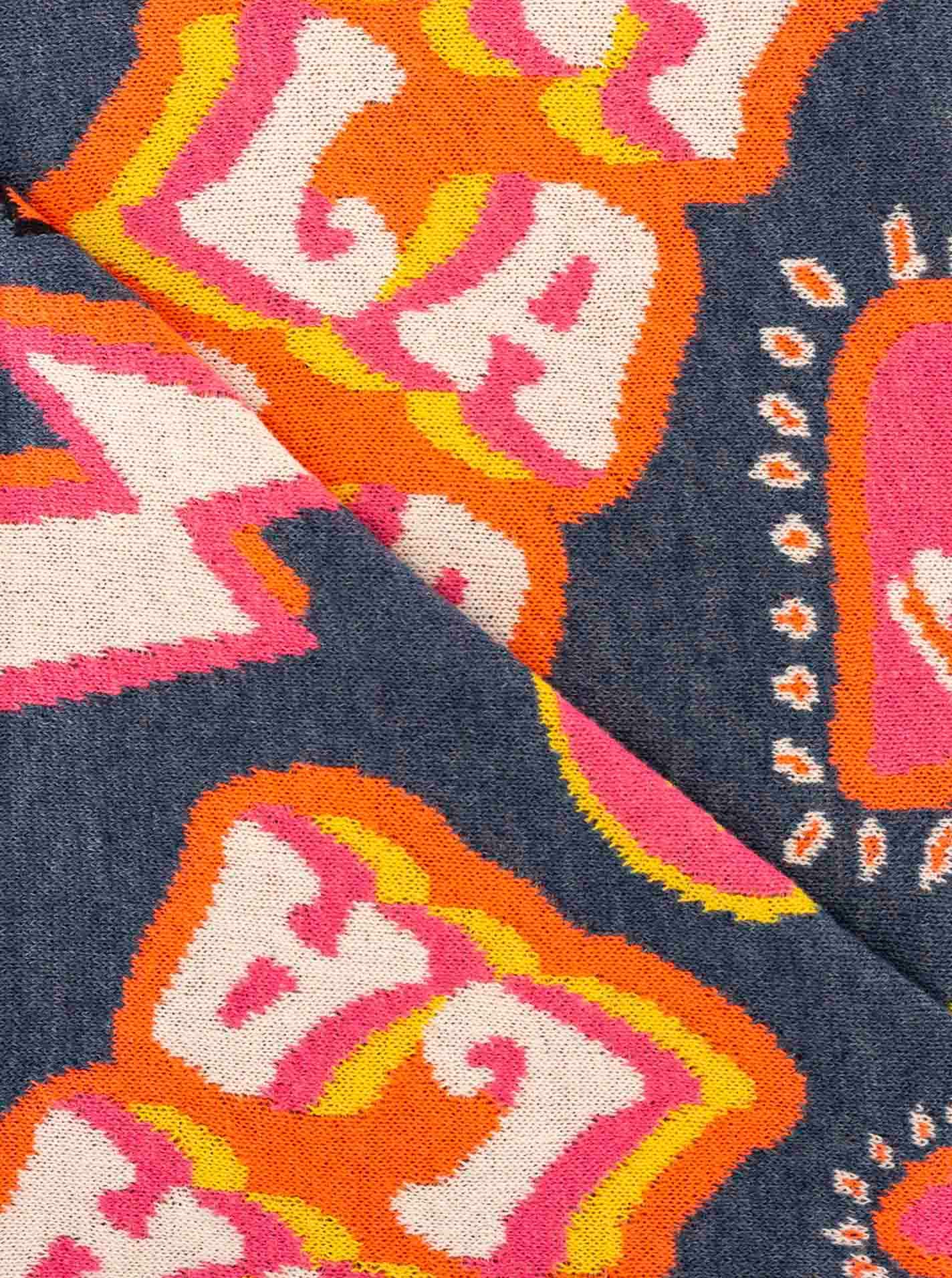 Zwillingsherz Dreieckstuch »"OOPS"« Statement Muster, Strick, wärmend