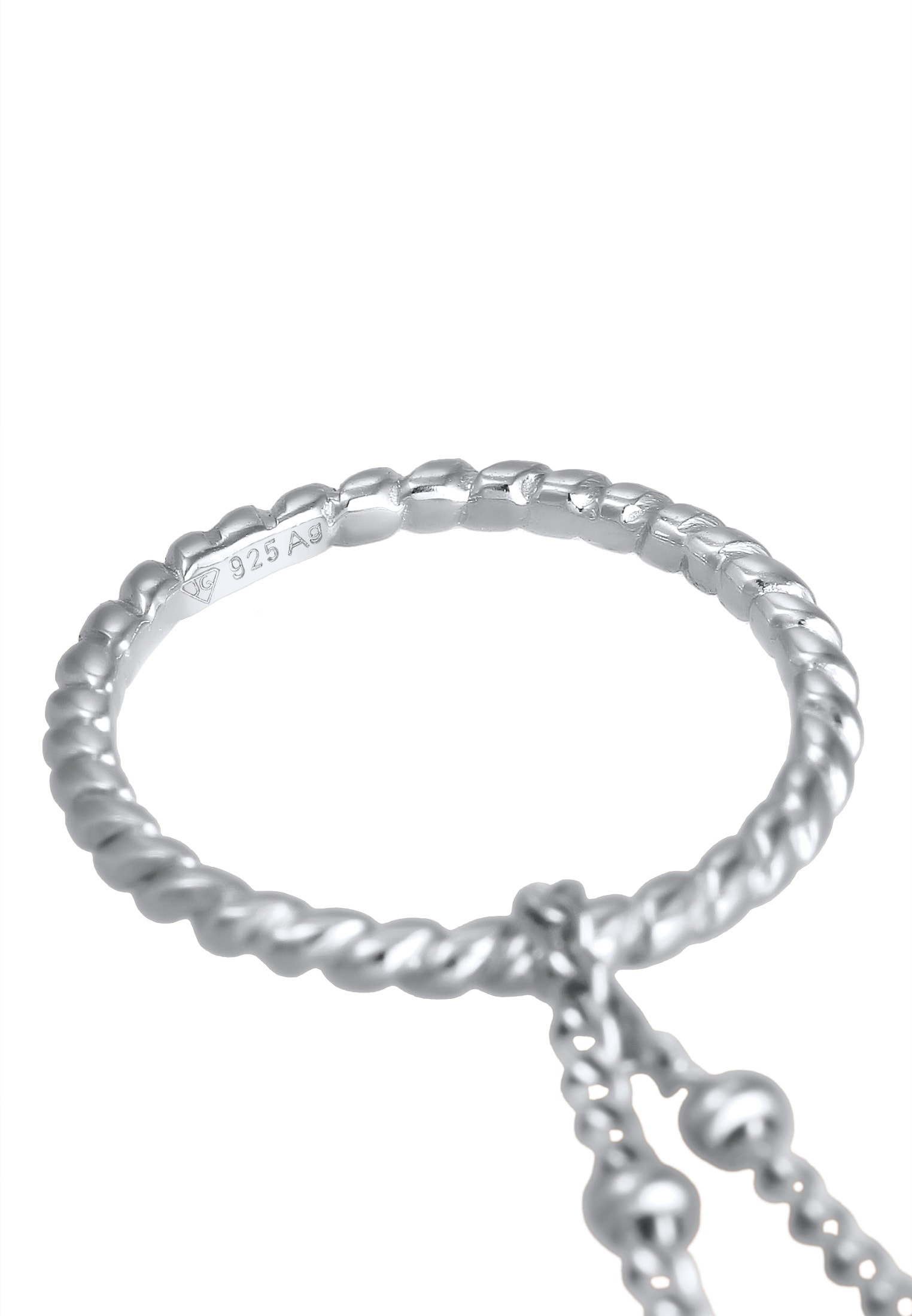Elli Lange Kette »Halskette Kreis Twisted Kugelkette 925 Silber«