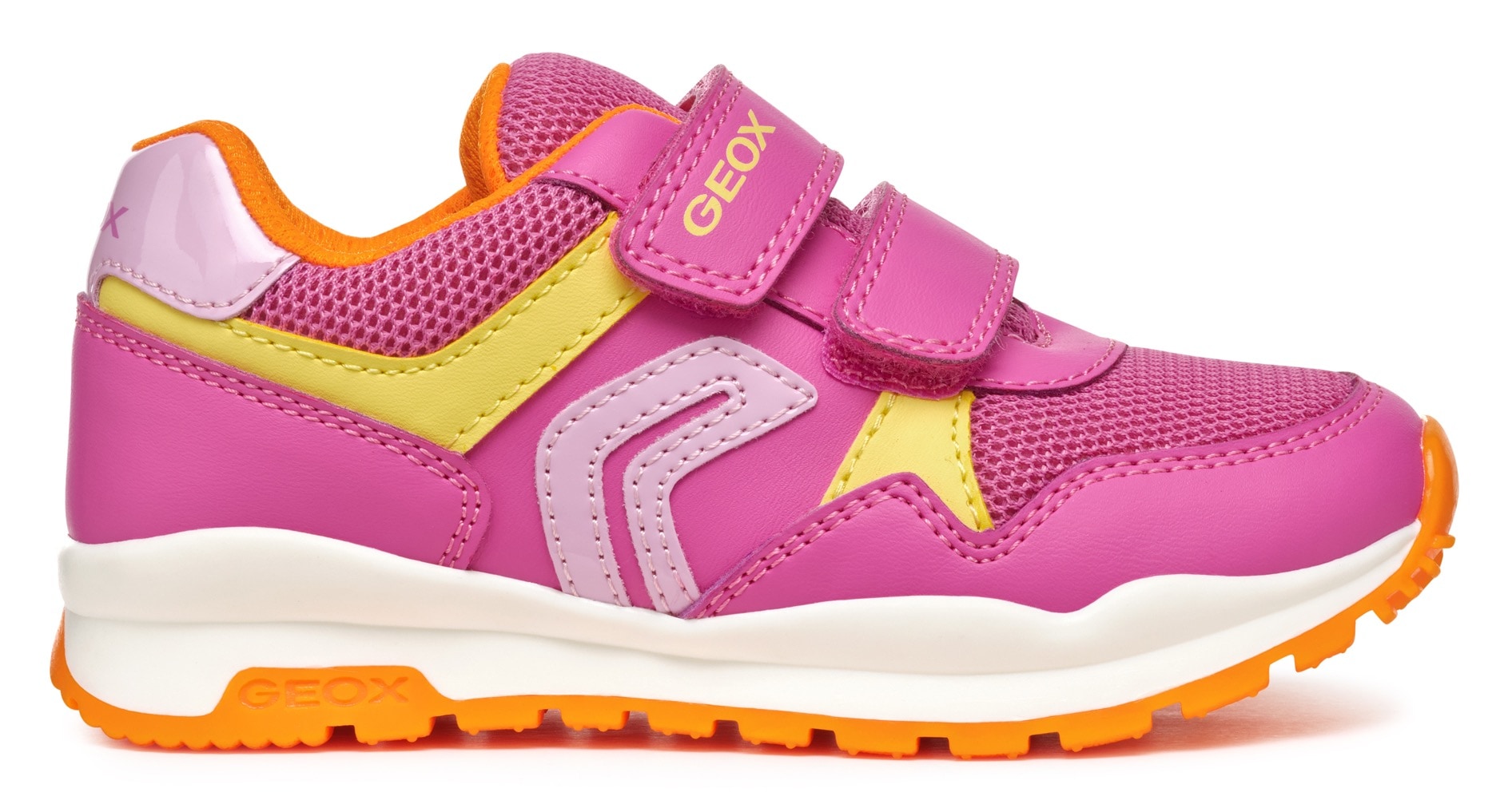 Geox Sneaker »J PAVEL GIRL«, Freizeitschuh, Klettschuh in bunter Farbkombination