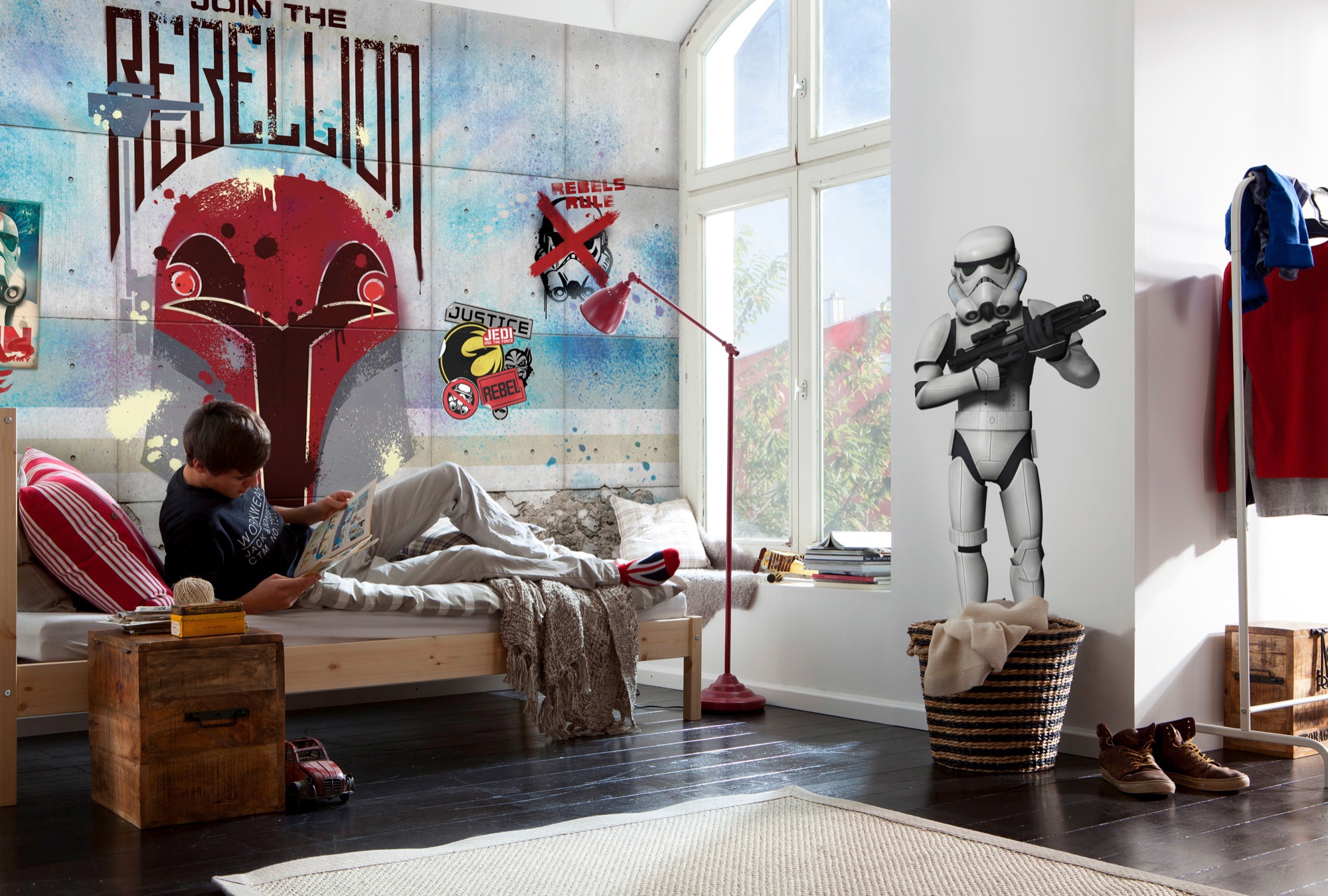 Komar Fototapete »STAR WARS Rebels Wall - Größe 368 x 254 cm«, bedruckt, Kinderzimmer