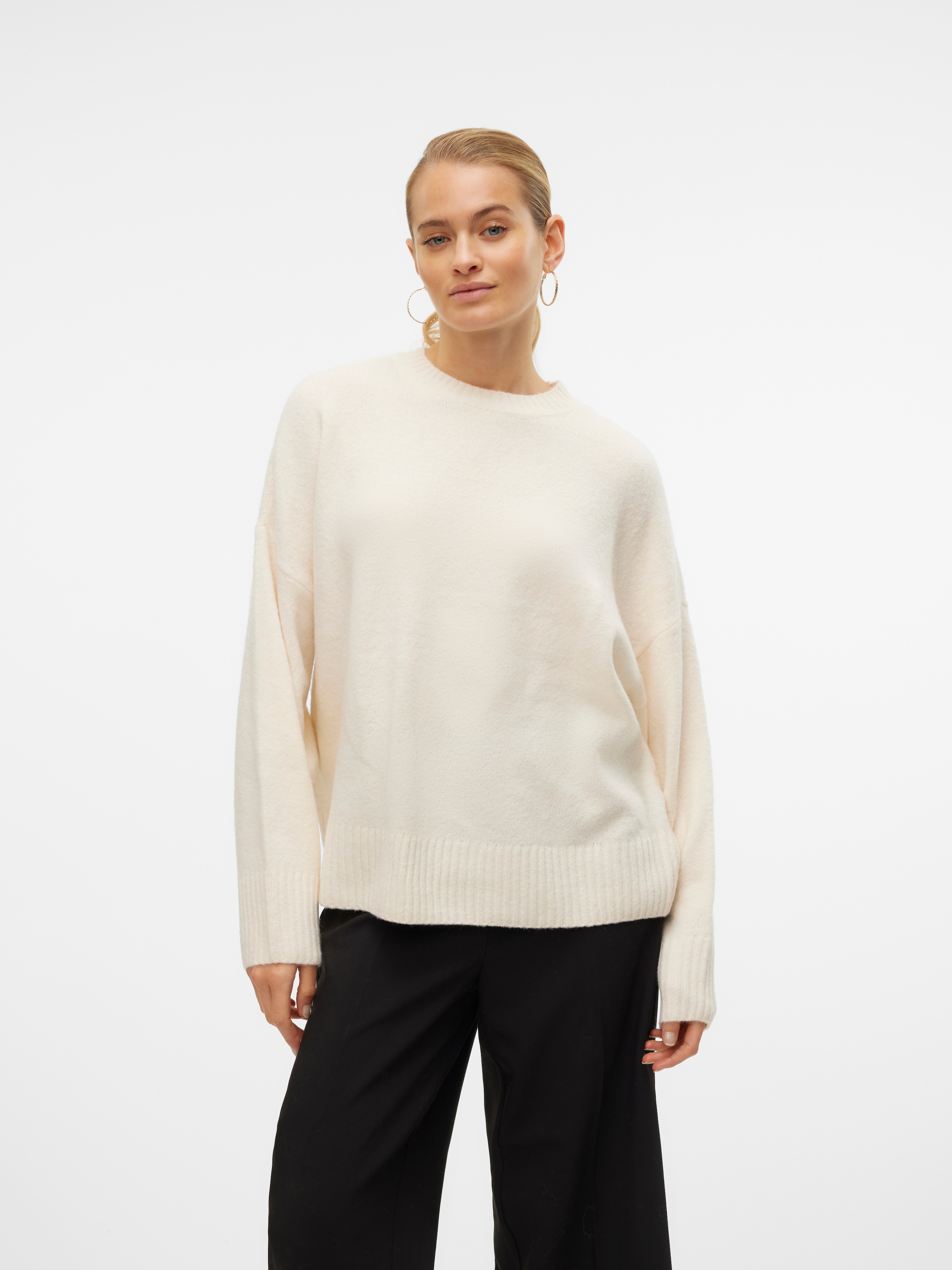 Vero Moda Strickpullover »VMBOOM LS O-NECK PULLOVER GA NOOS«
