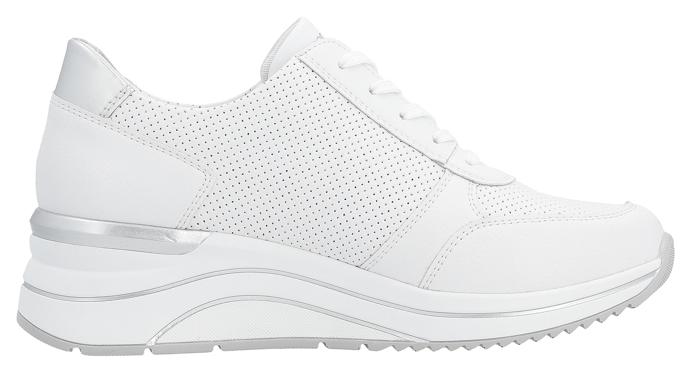Remonte Keilsneaker, Freizeitschuh, Halbschuh, Schnürschuh mit Schaftrandpolsterung