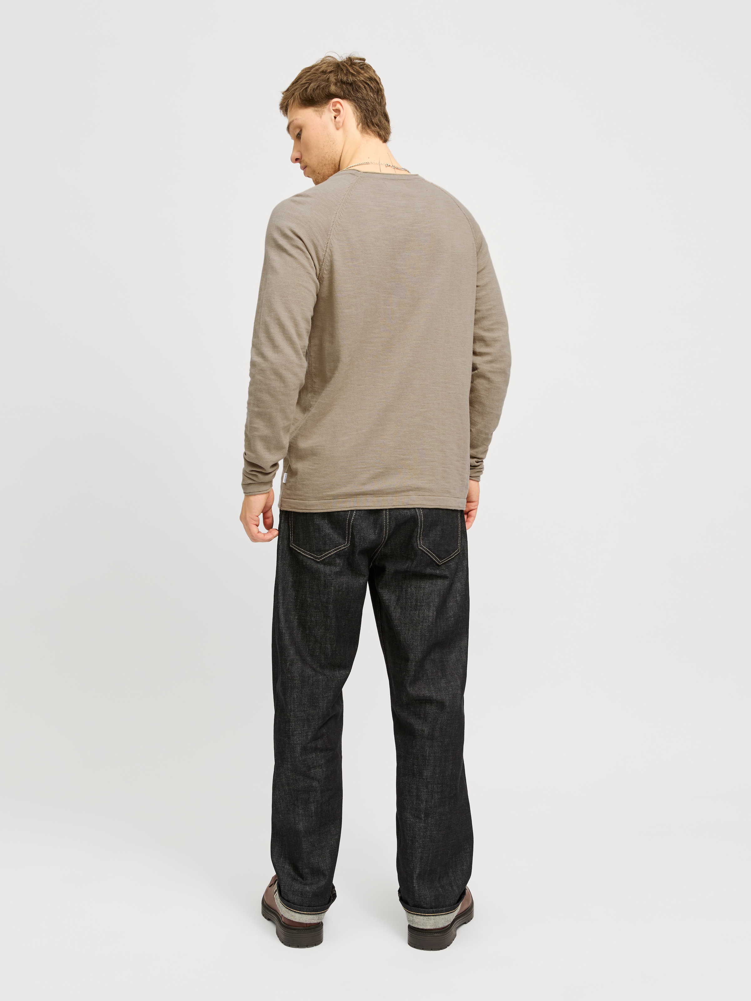 Jack & Jones Rundhalspullover »JJEBREEZE KNIT CREW NECK SN«, mit Rundhalsausschnitt