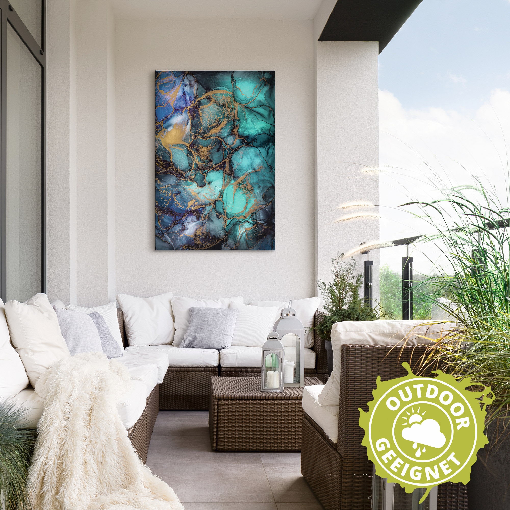Artland Wandbild »Saphir«, Muster, (1 St.), als Alubild, Outdoorbild, Leinwandbild in verschied. Größen