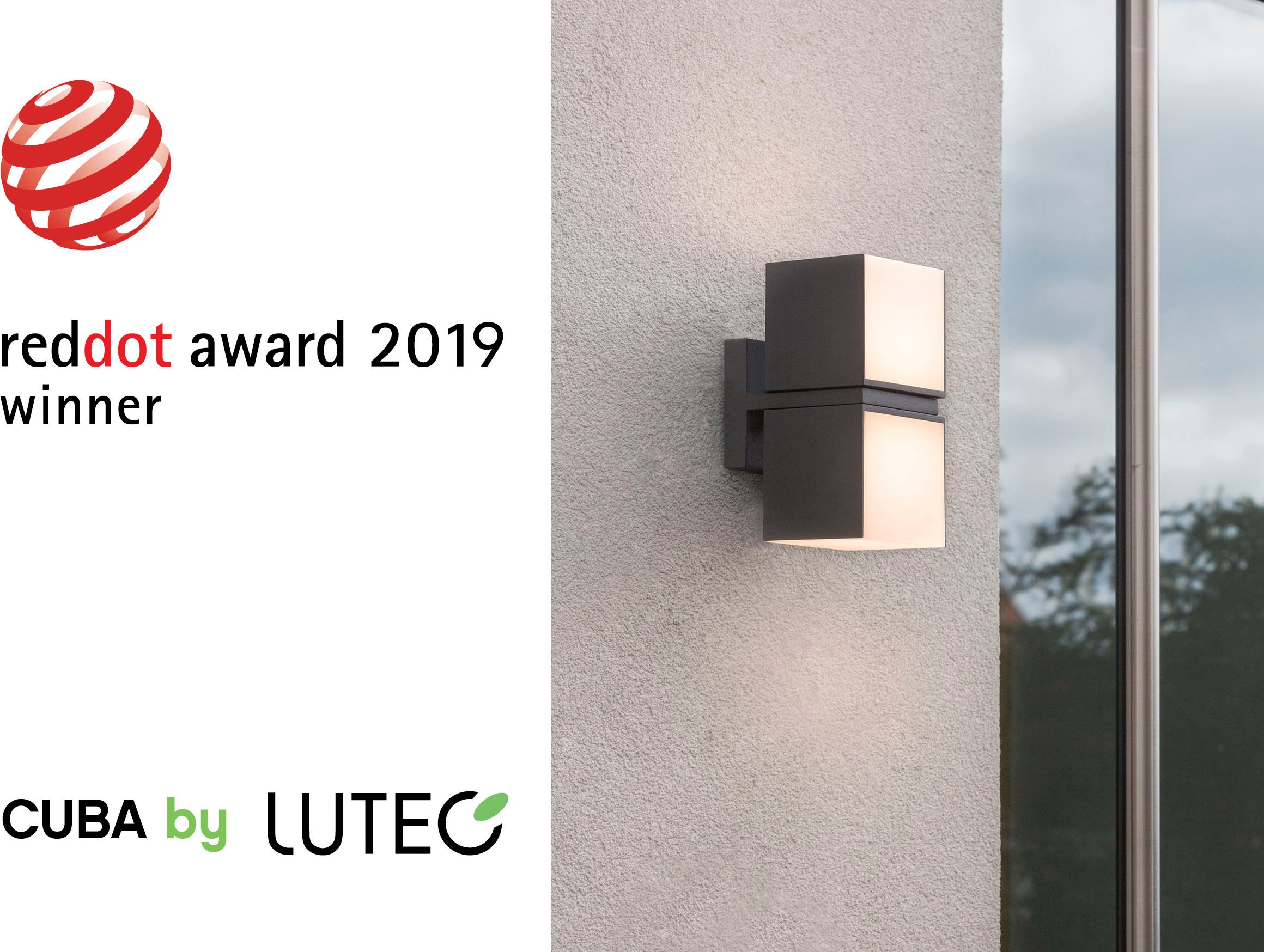 LUTEC LED Außen-Wandleuchte »CUBA«, Leuchtmittel LED-Modul | LED fest integriert, drehbar