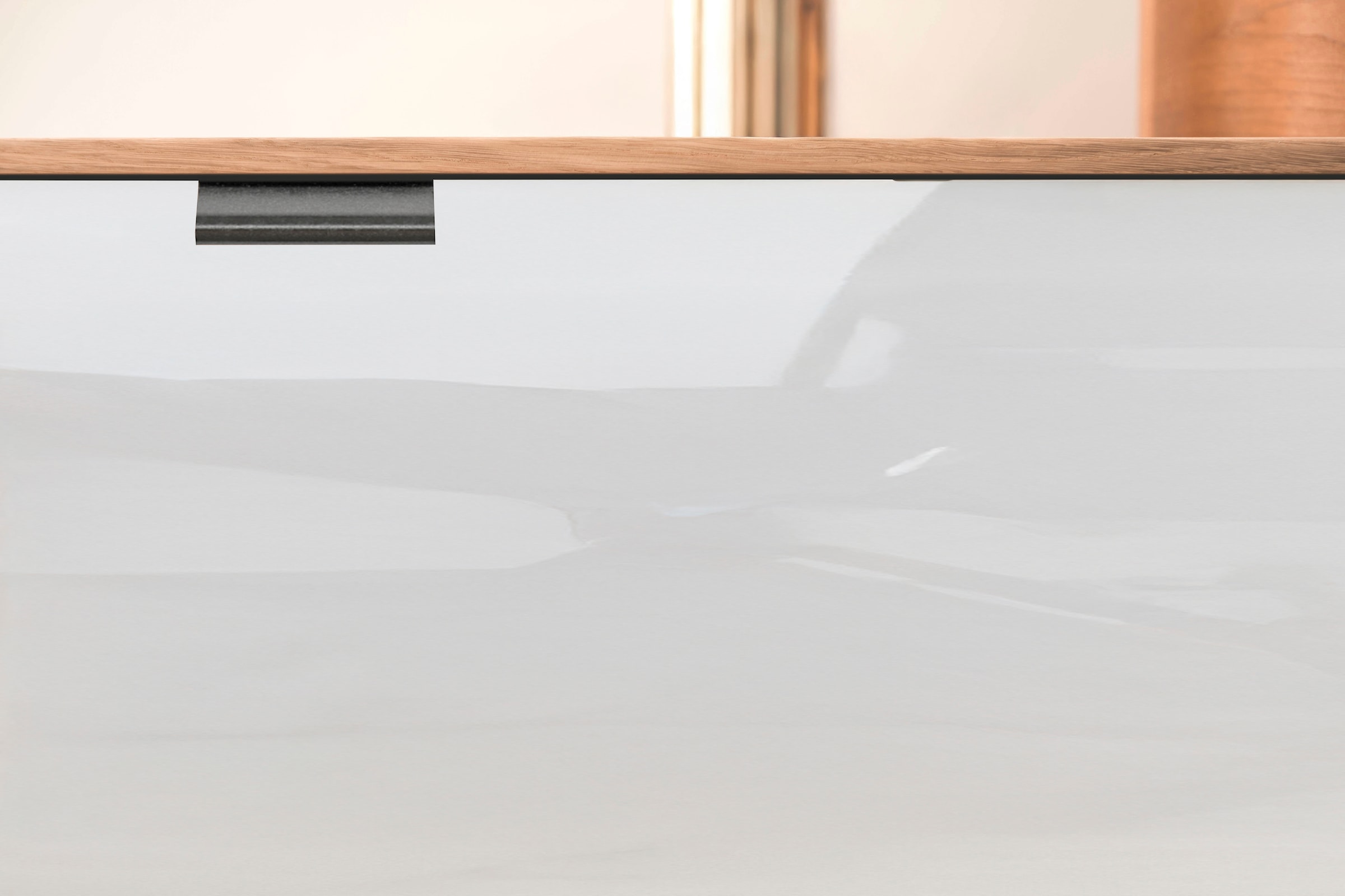 WIEMANN Kommode »Cardiff Sideboard, Wäscheschrank, teilmassiv Bianco-Eiche, 80 cm« Kommode 80x86x43 cm, braun, mit Dämpfung, MADE IN GERMANY,  verschiedenen Ausführungen, inklusive Einlegeboden