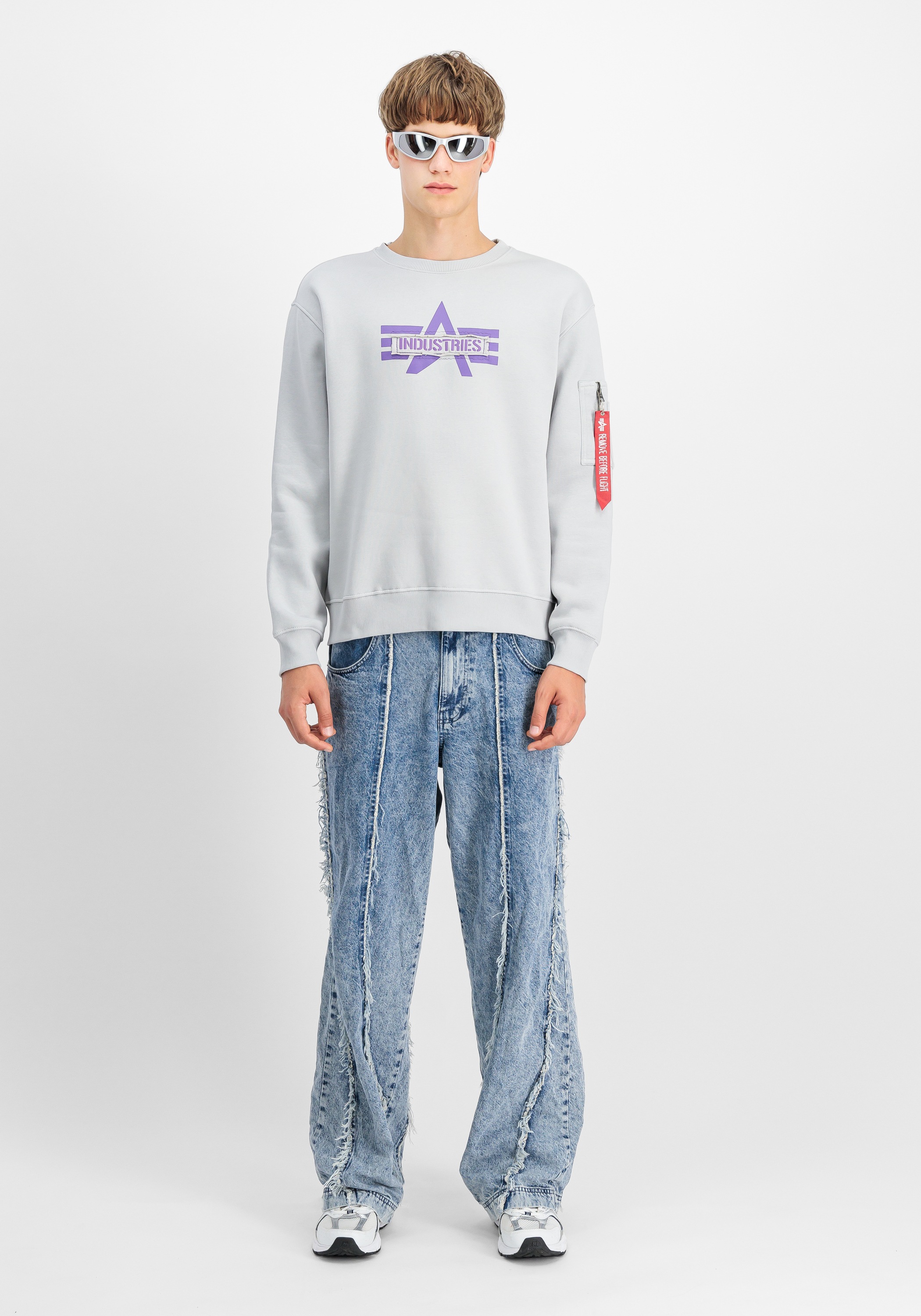 Alpha Industries Sweater »Alpha Industries Men - Sweatshirts Logo Edge Sweatshirt«