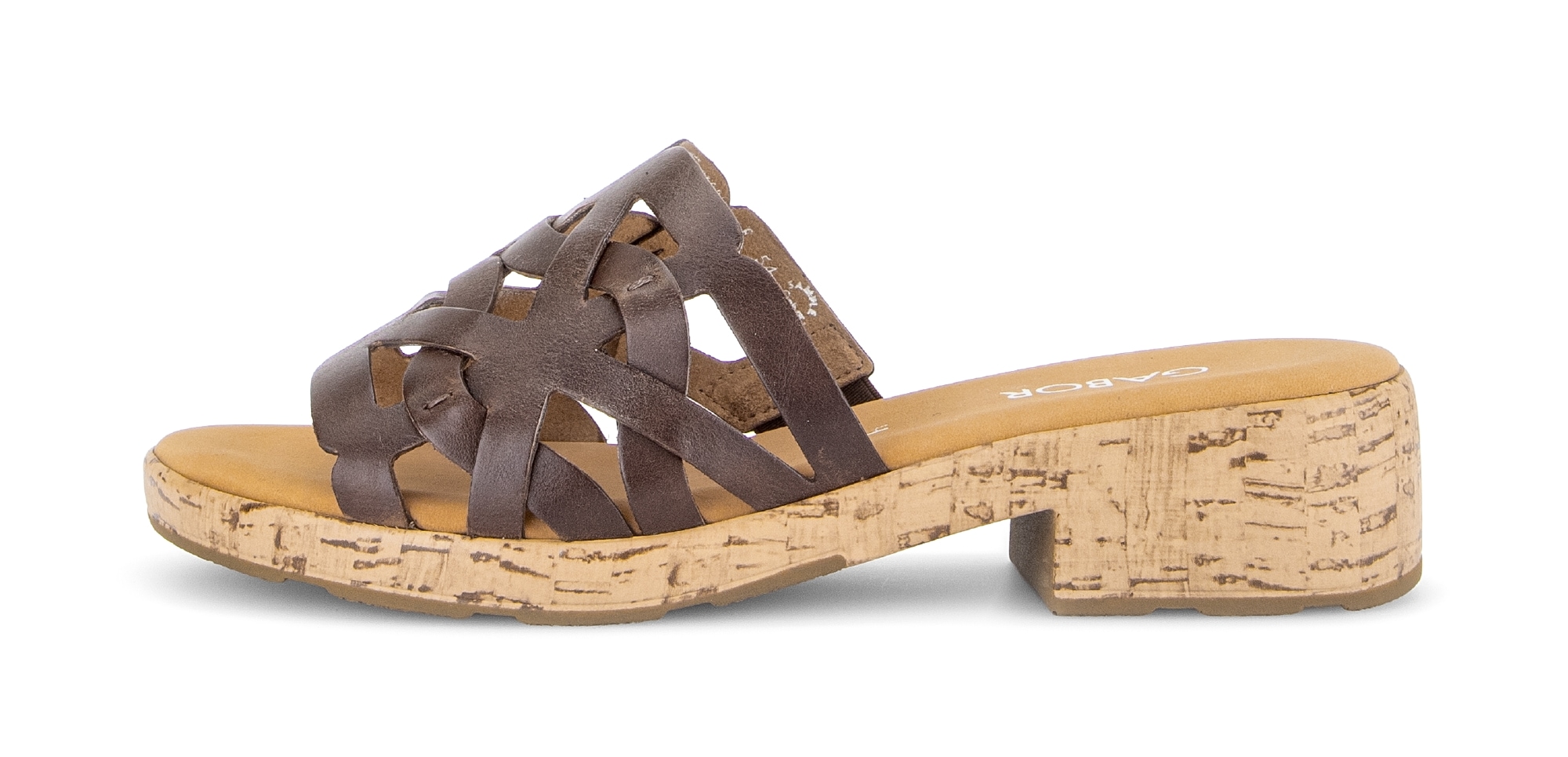 Gabor Pantolette »Pisa«  Blockabsatz, Sommerschuh in Komfortweite H (= sehr weit)