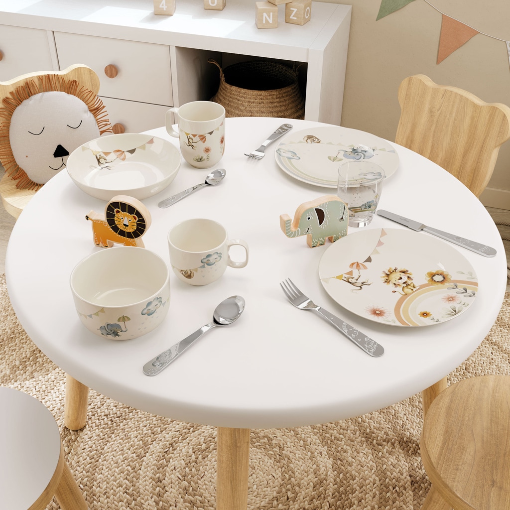 Villeroy & Boch Kindergeschirr-Set »Kindergeschirr Set Walk like an Elephant 3er Set bunt«