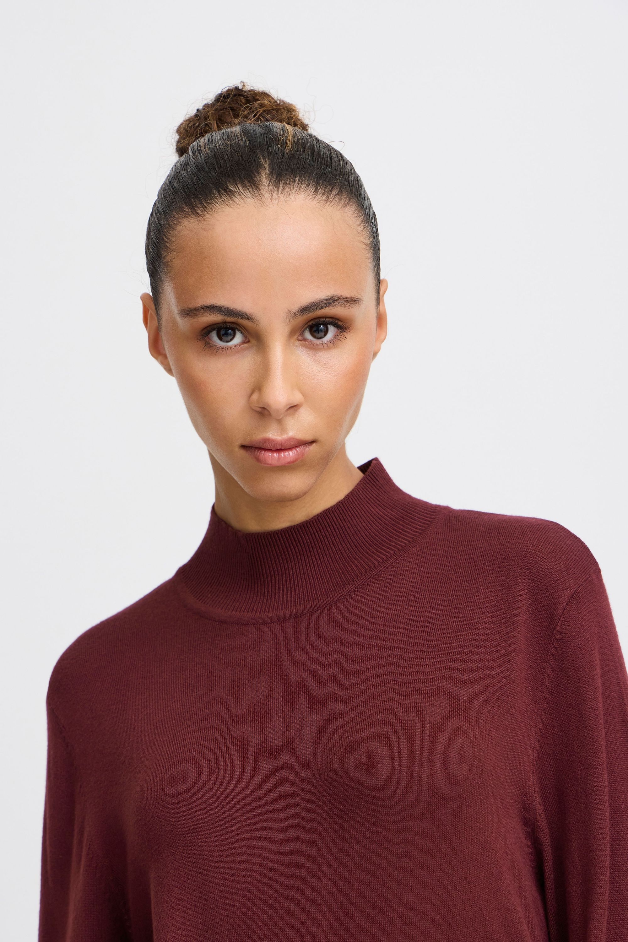 Ichi Strickfleece-Pullover »Strickpullover IHMAFA TURTLE LS«